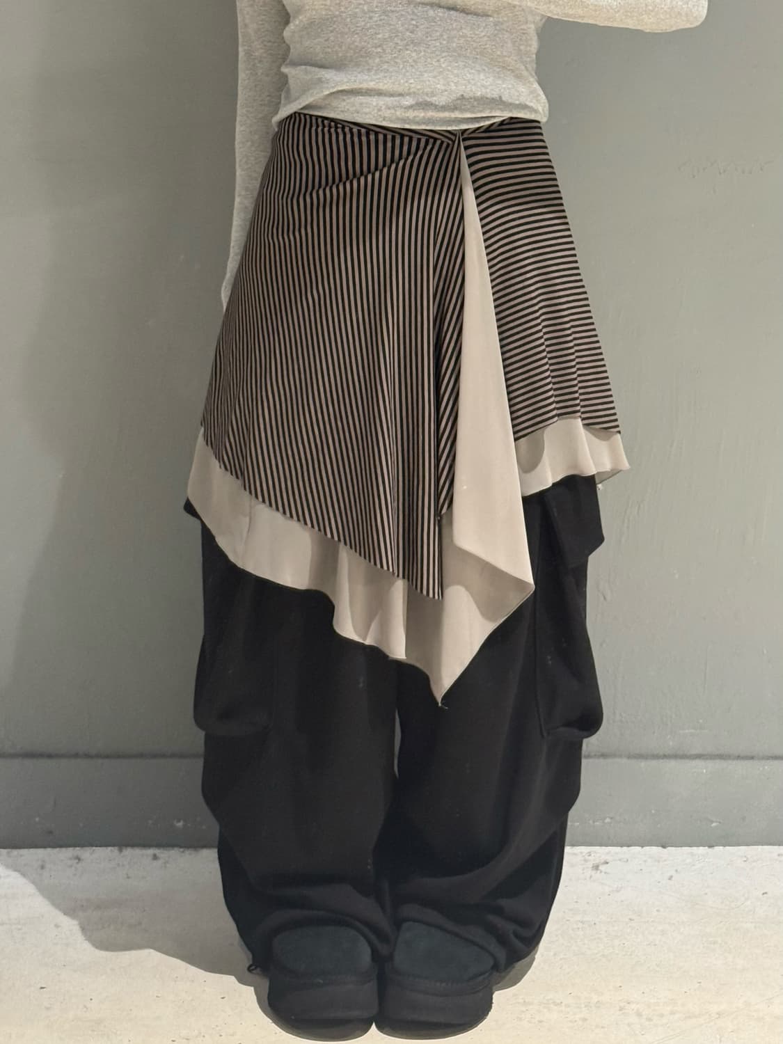 unbalance layered detail skirt 상품이미지1