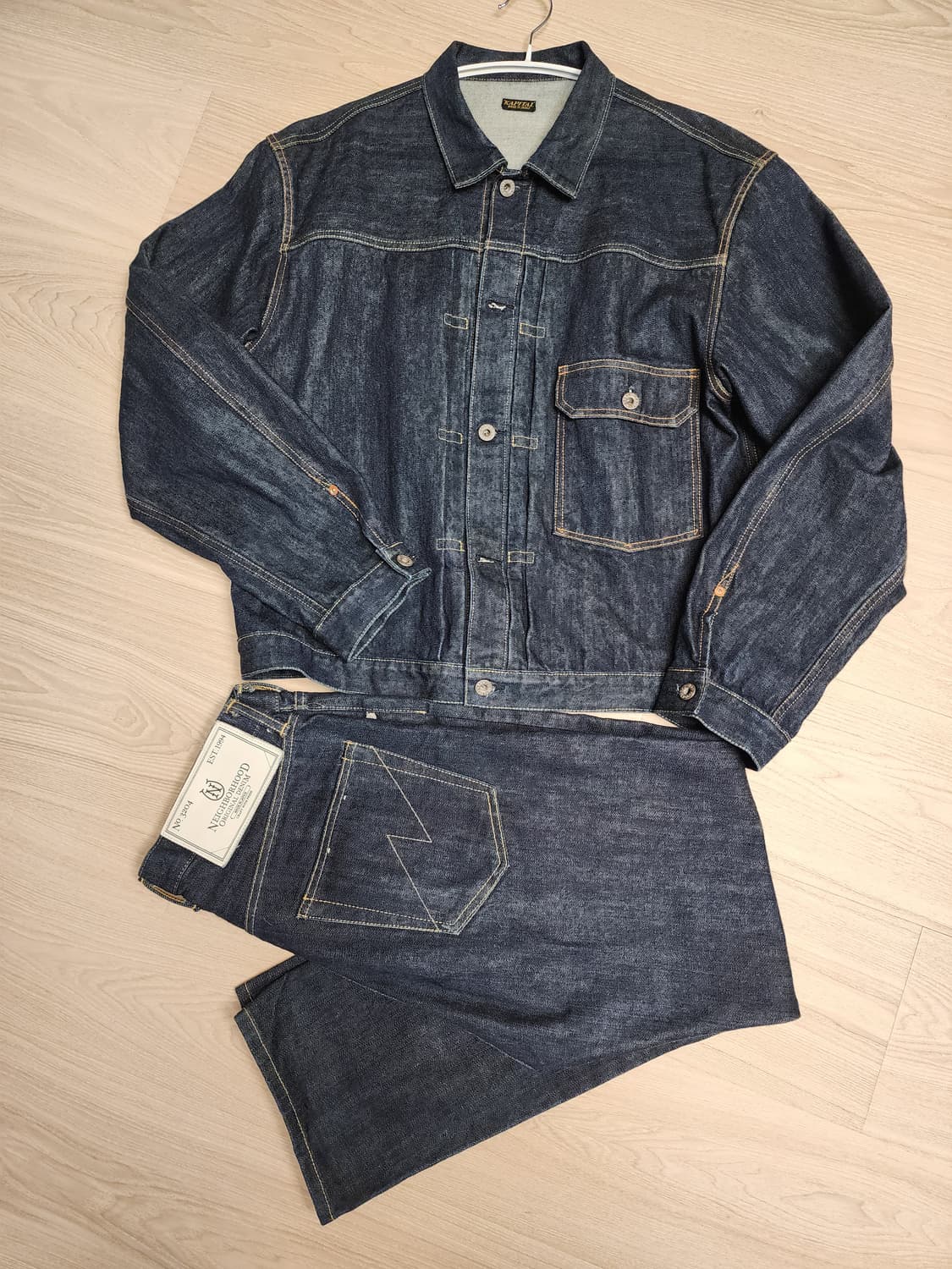 (M/30~32)네이버후드 스트레이트핏 셀비지 데님 상품이미지3