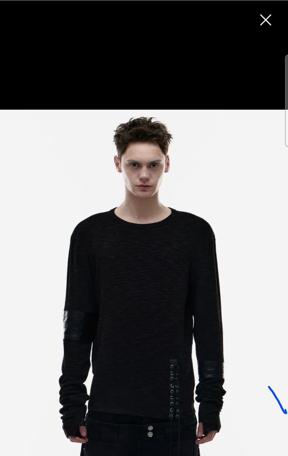 [구매]Op. 07 REIN PATCH LONG SLEEVE BLACK 상품이미지1