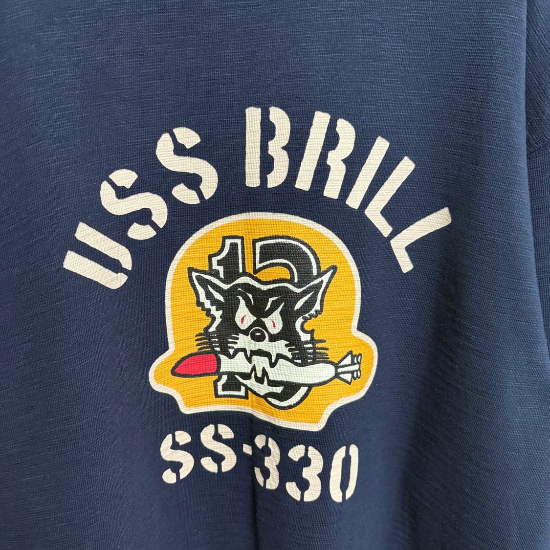 아웃스탠딩 USS BRILL 밀리터리 롱 슬리브 / 네이비, M 상품이미지5