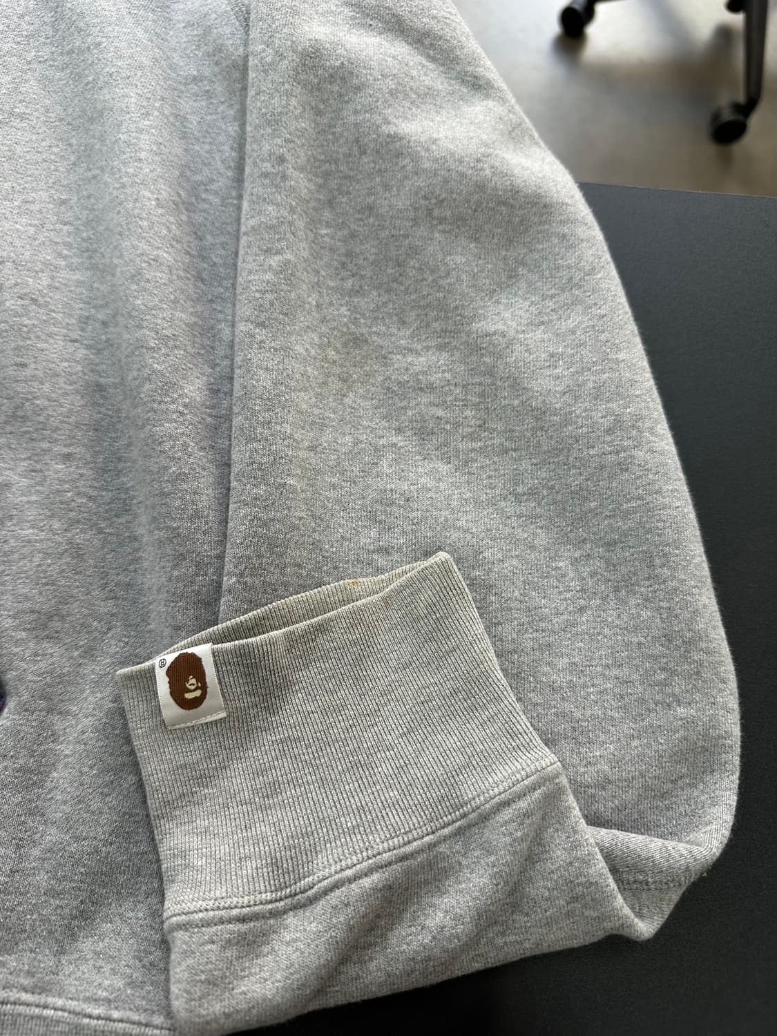 베이프 샤크 카모 풀 후드집업 그레이퍼플 상품이미지9