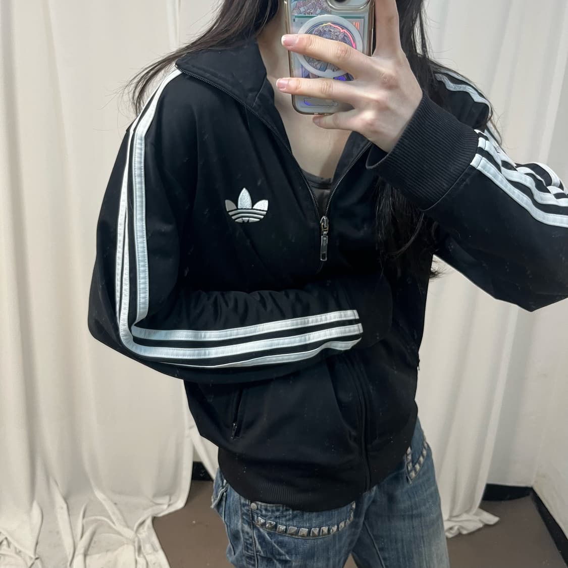 Adidas black vintage Firebird jersey 상품이미지3