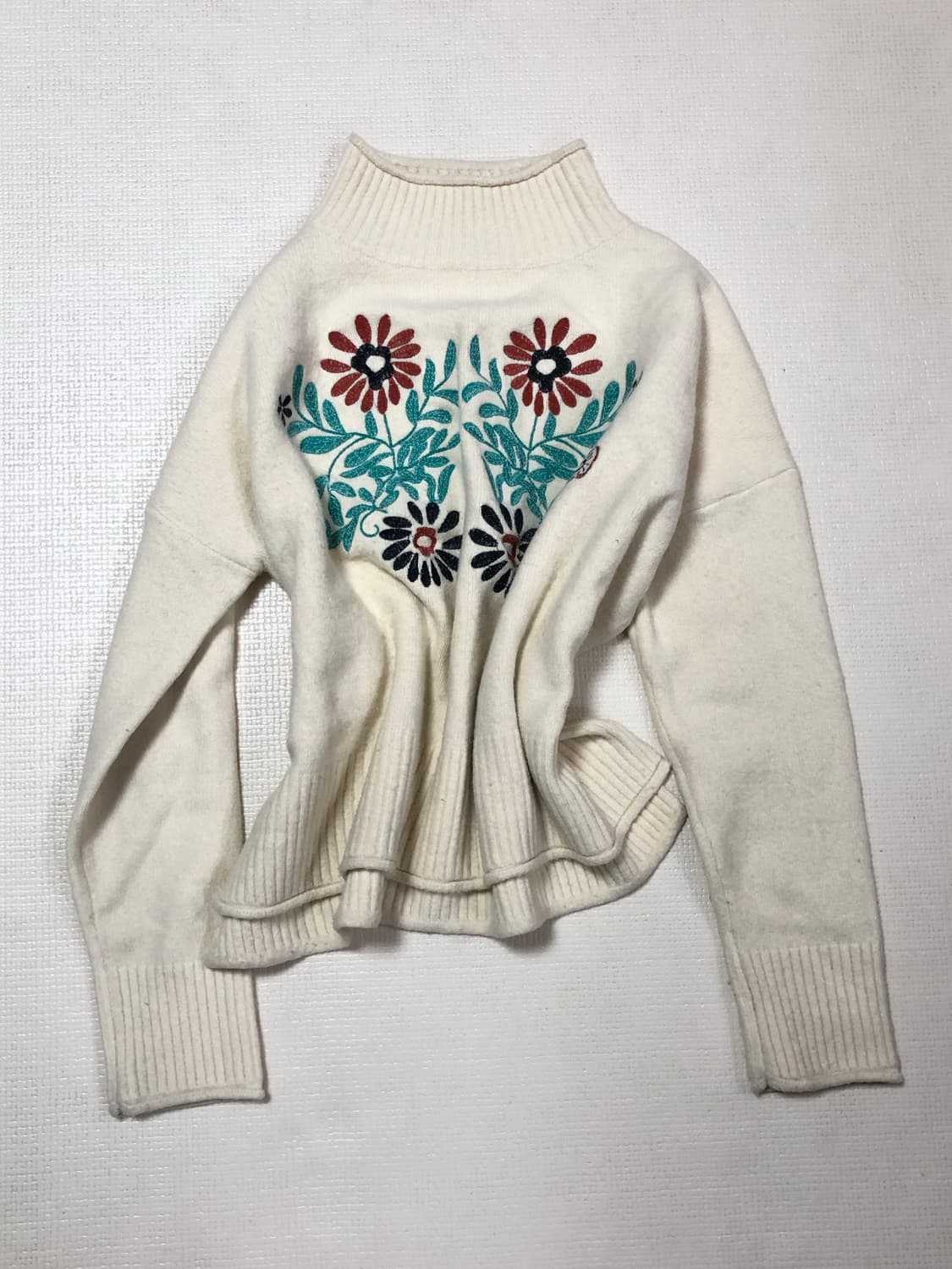 빈티지 아이보리 히피 니트 상품이미지7