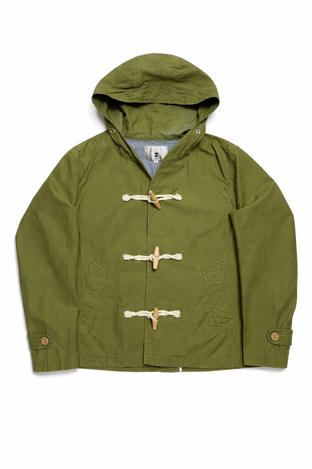 JPN 00s 일본 빈티지 y2k 모리걸 아메카지 올리브 더플 후드 자켓 상품이미지1