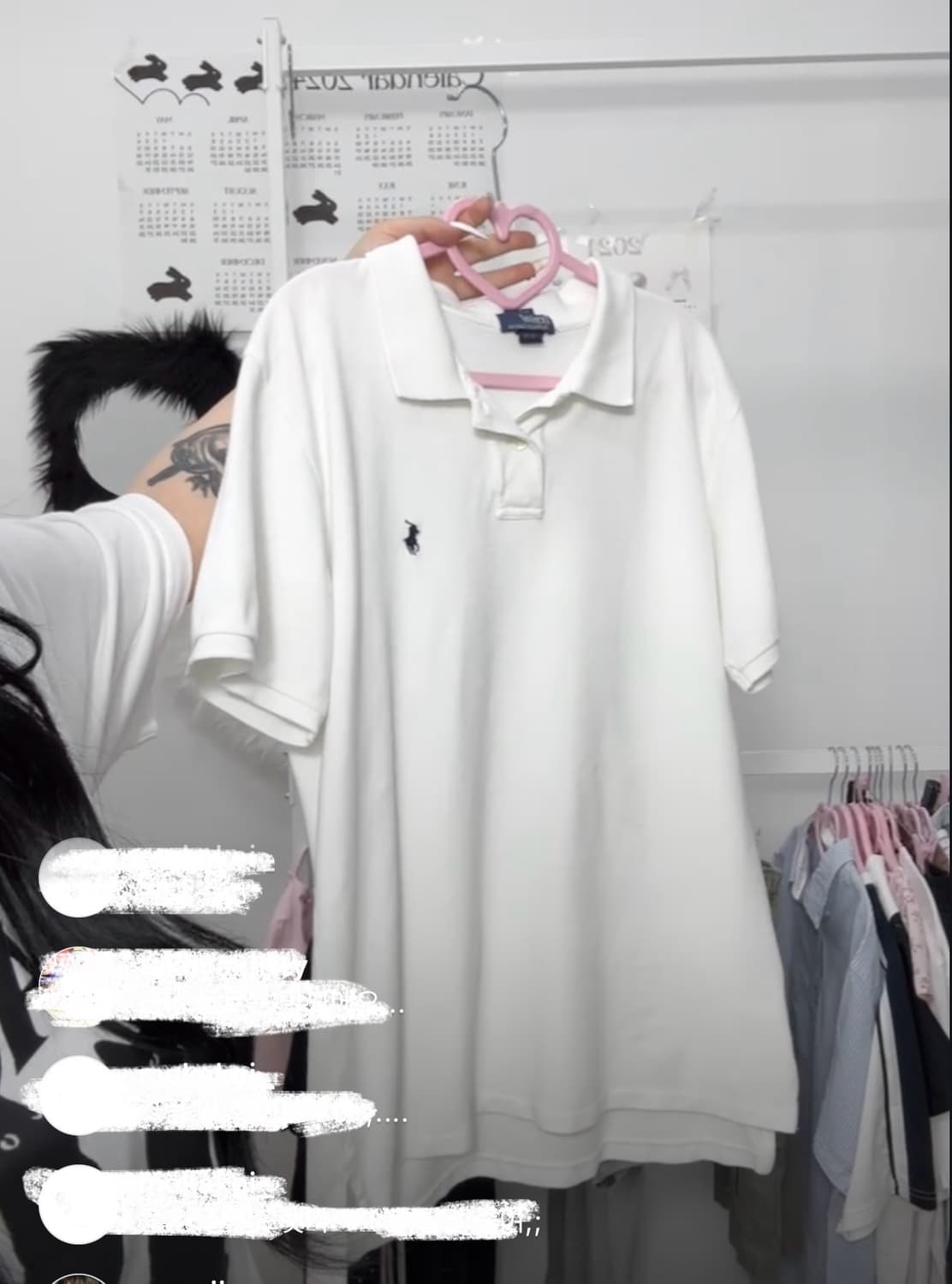 빈티지 폴로 pk티 화이트 스포티 러힙 너드깔 구피클럽 베이비베어 상품이미지1