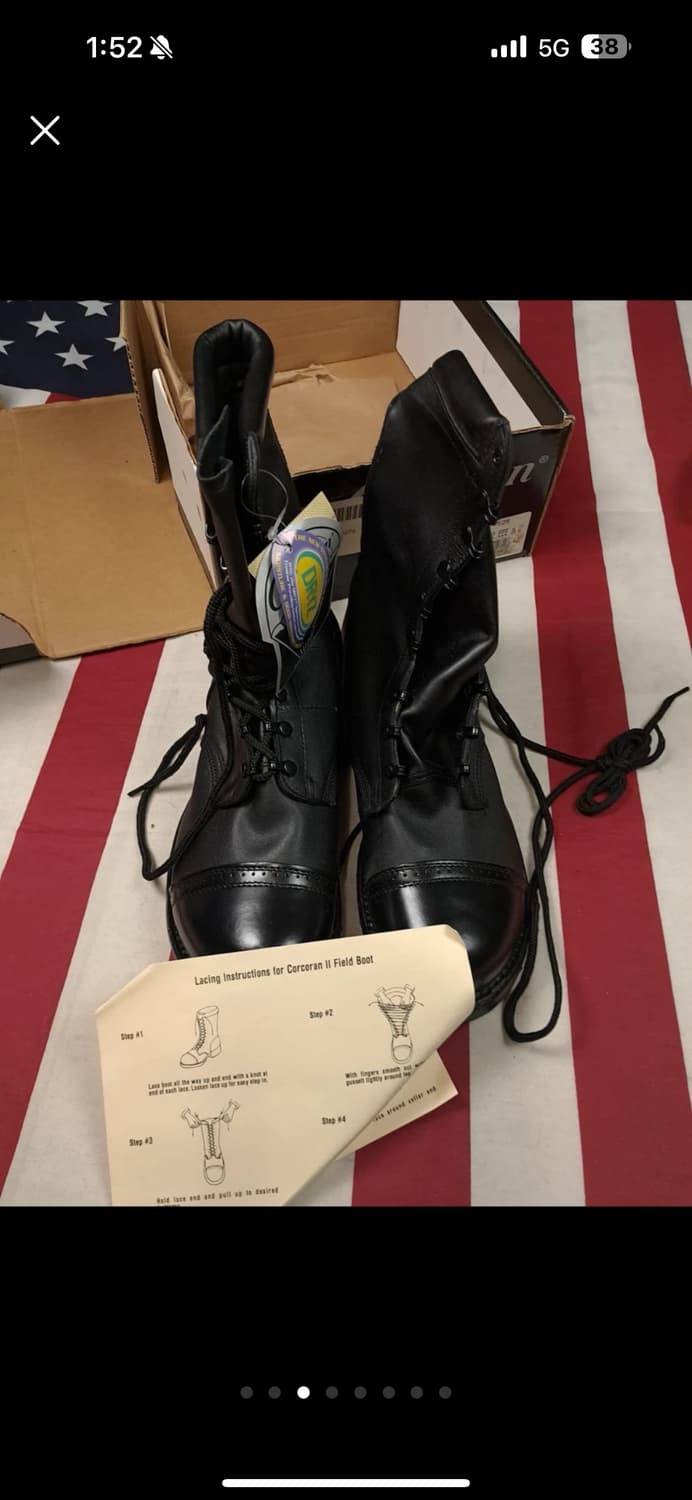 레어 박스 새제품 미군 WW2 베트남전 코코란 점프부츠 10EE 상품이미지3