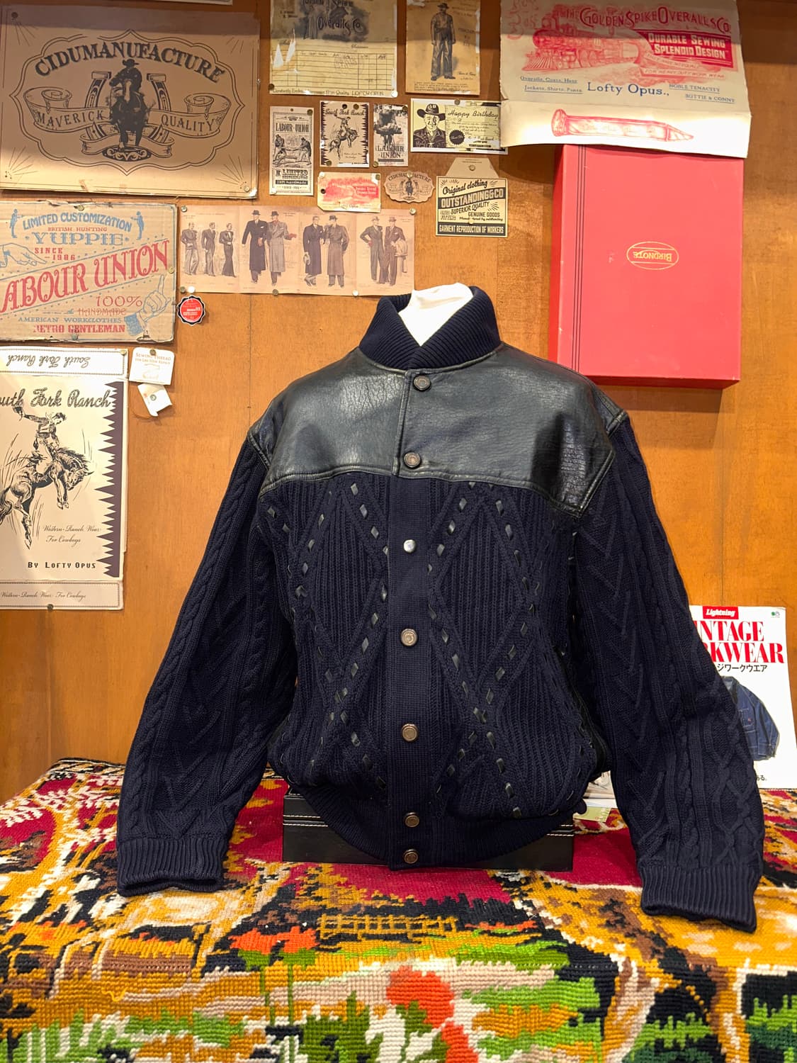 ( XL ) 빈티지자켓 빈티지가죽 워크웨어 아메카지 밀리터리 상품이미지3