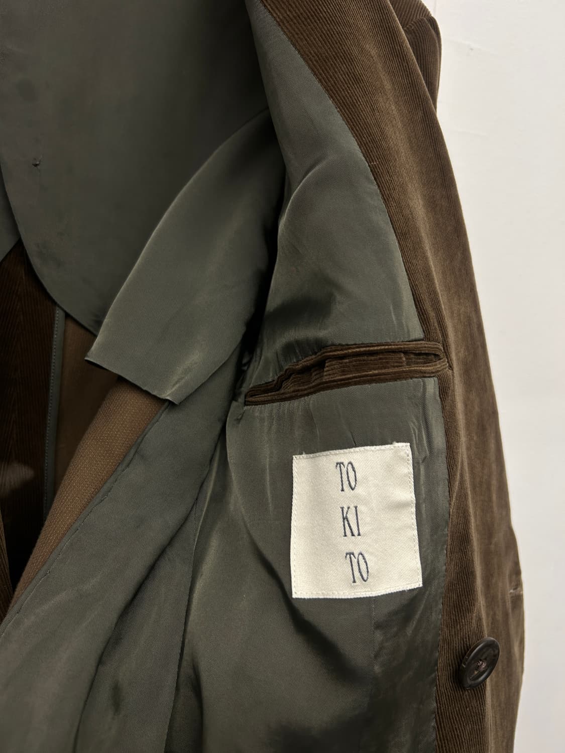 Tokito 브라운 코듀로이 더블 자켓 상품이미지3