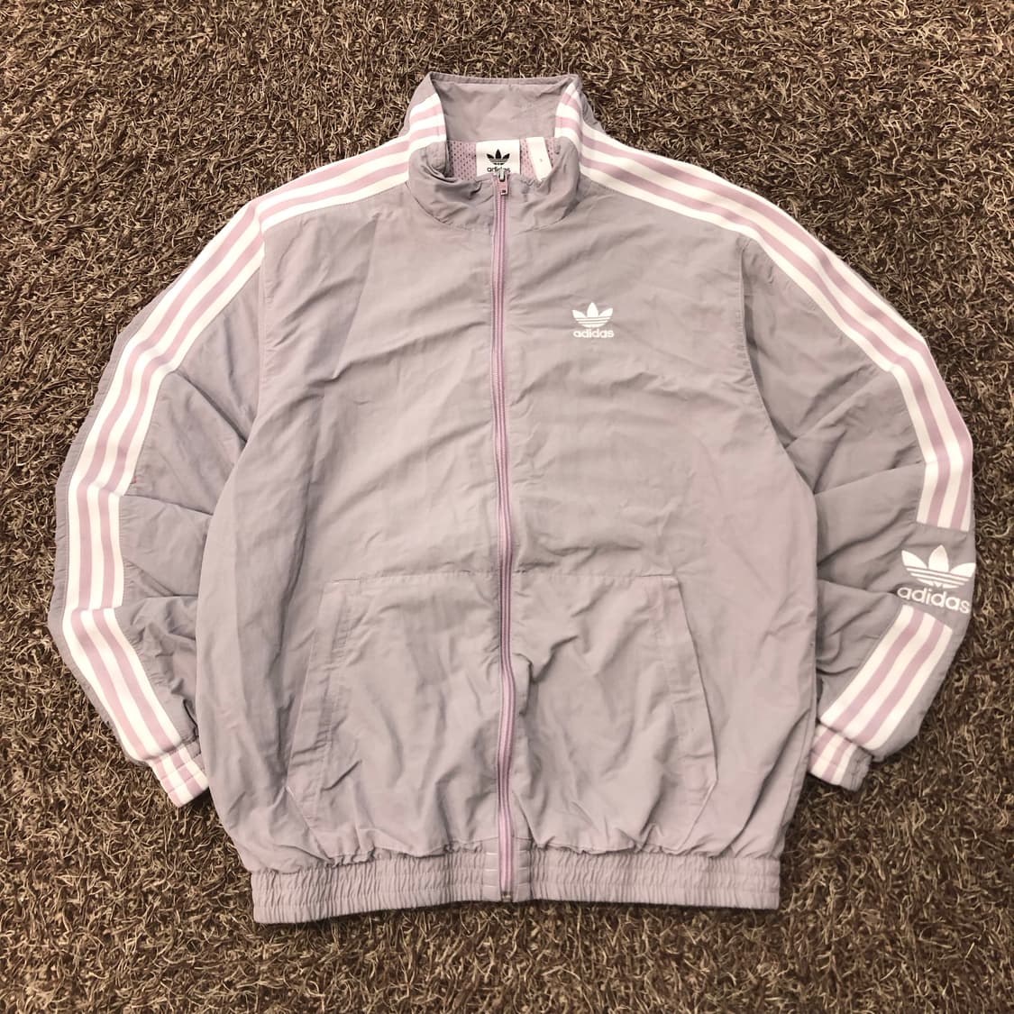 아디다스 라벤더 락업 파이어버드 우븐 바람막이 트랙 자켓 상품이미지1