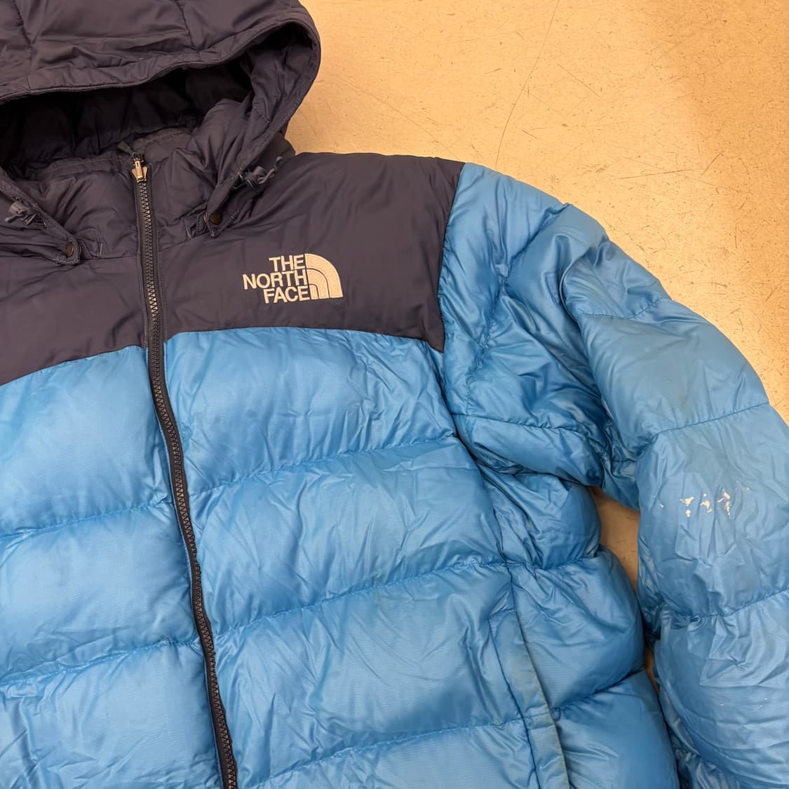 노스페이스 700 눕시 블루 구스다운 패딩 상품이미지2