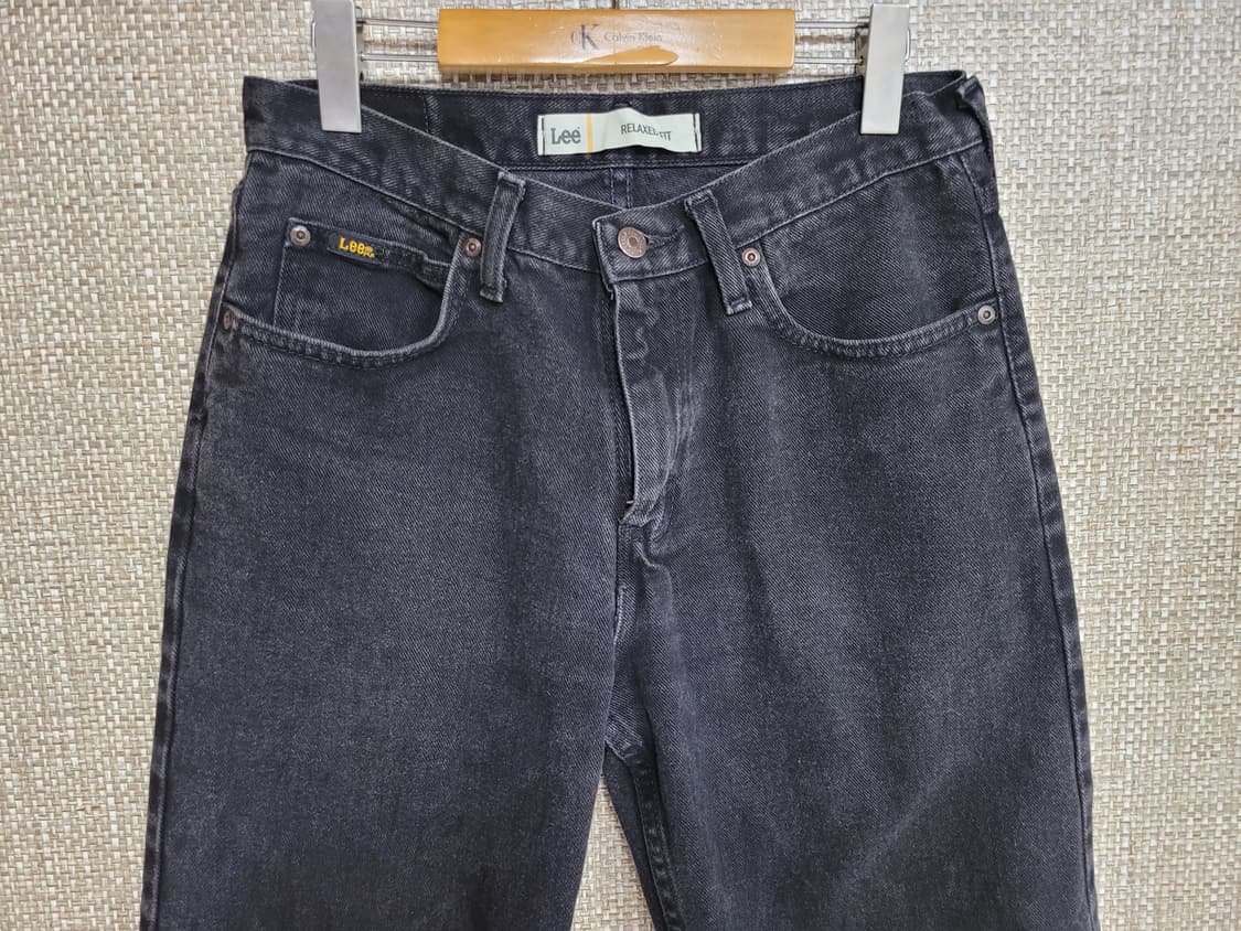 30인치 LEE 릴렉스핏 빈티지 청바지 흑청 아메카지  상품이미지2
