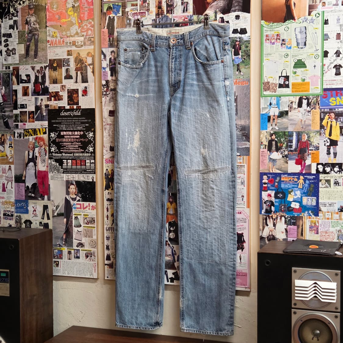 JPN 연청 스티치 스트레이트 팬츠 상품이미지2