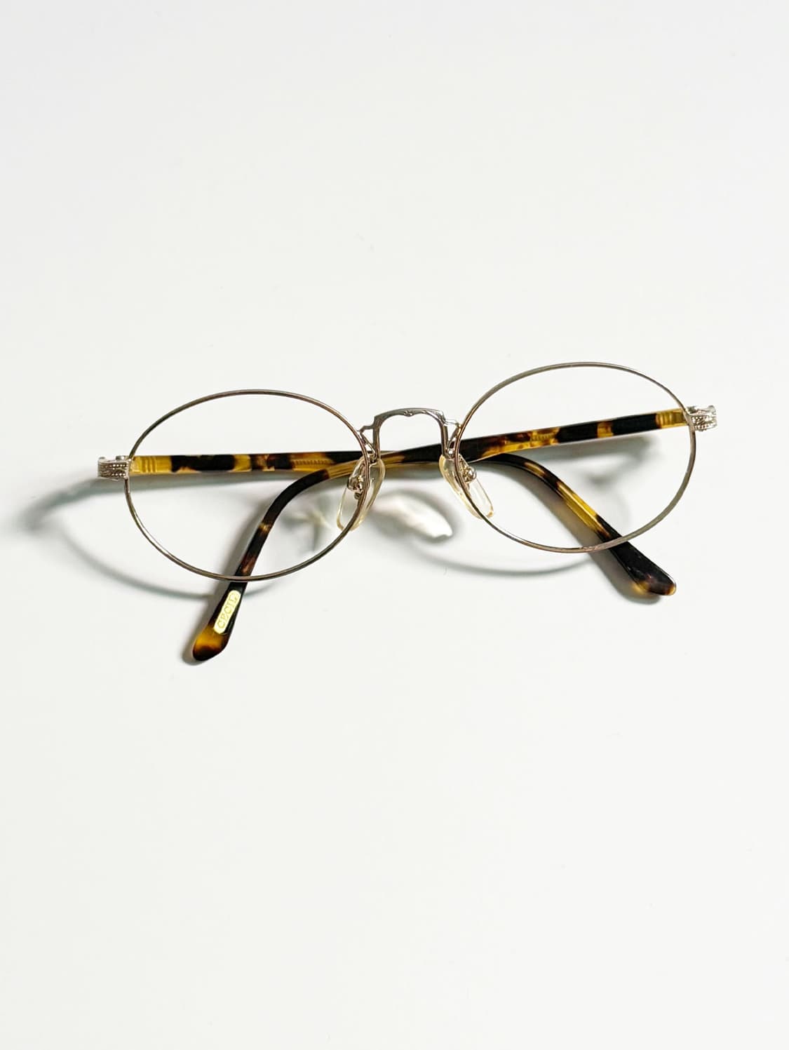 90s CECIL 골드 슬림 오벌 프레임 빈티지 안경 상품이미지1