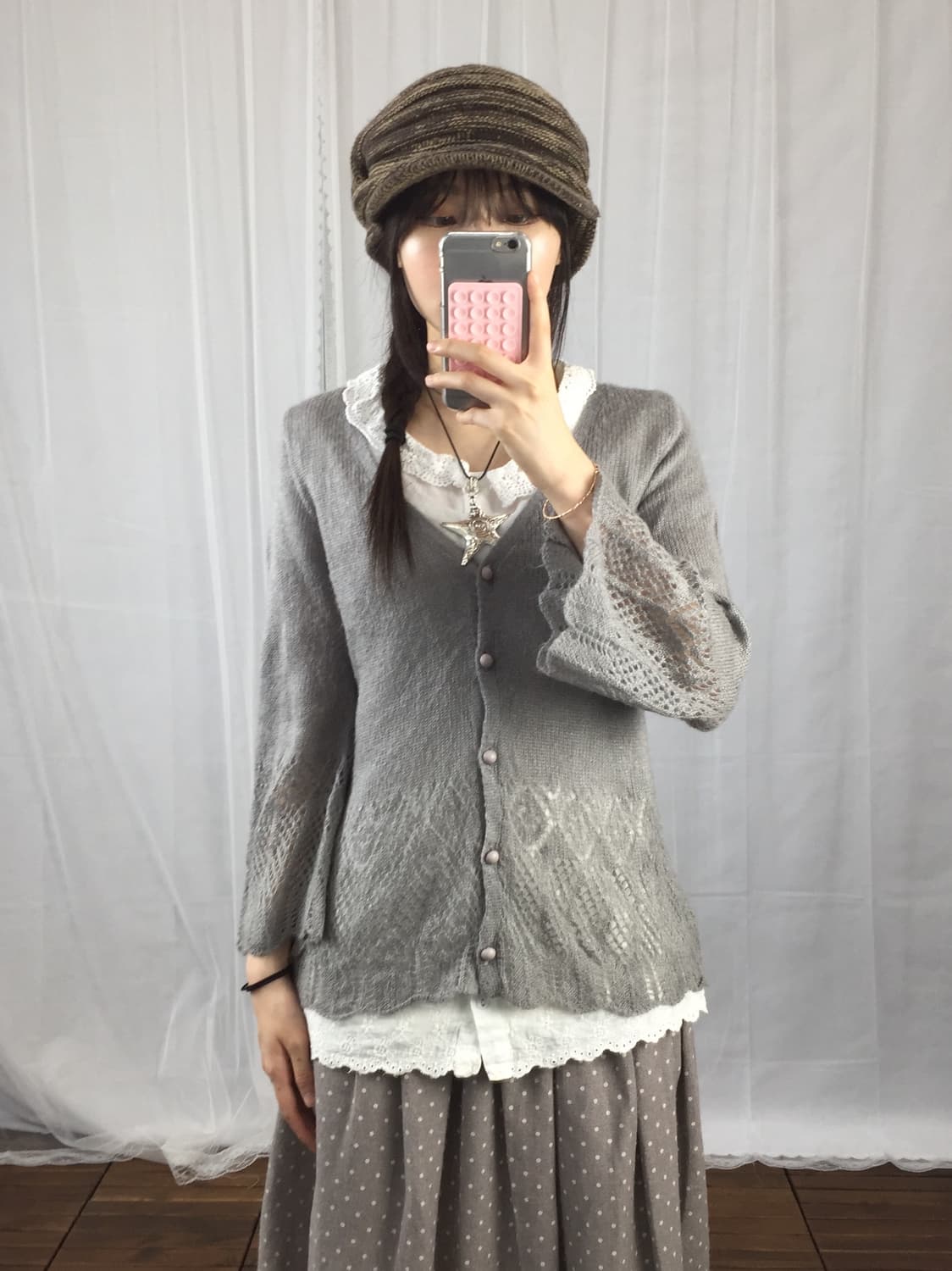 Jpn Mori Girl V-Neck Cardigan Size 상품이미지2