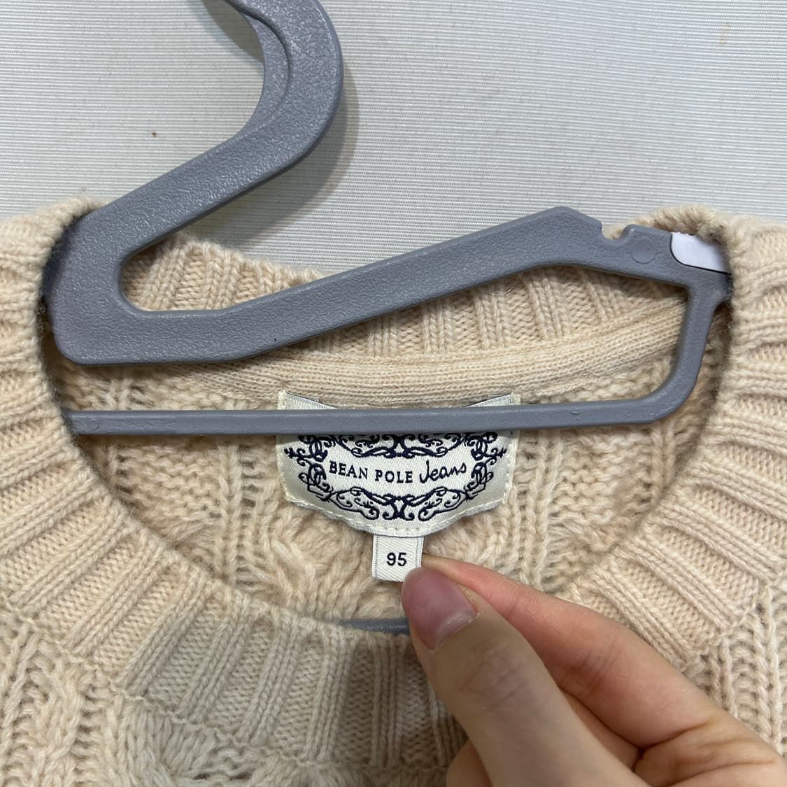 빈폴 남성 아란 피셔맨 니트 95 상품이미지2