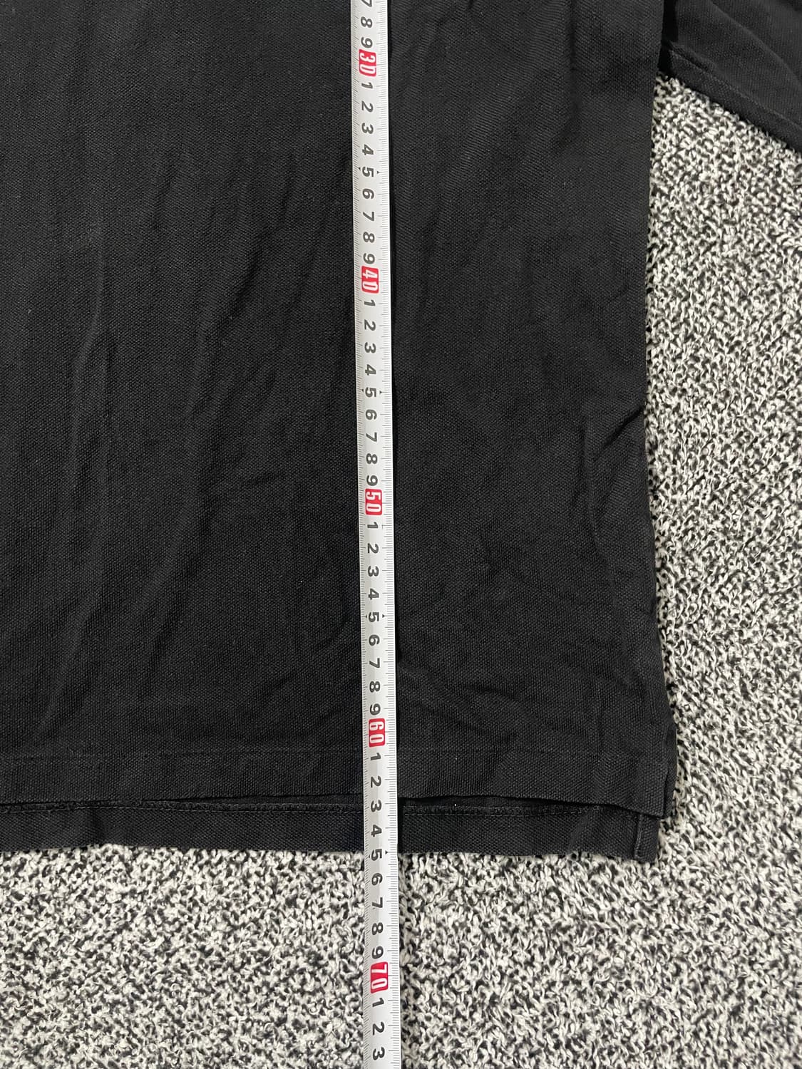 빈티지9. 폴로랄프로렌 셔츠 피케티 롱 슬리브 긴팔 티셔츠 블랙 레드자수 상품이미지6