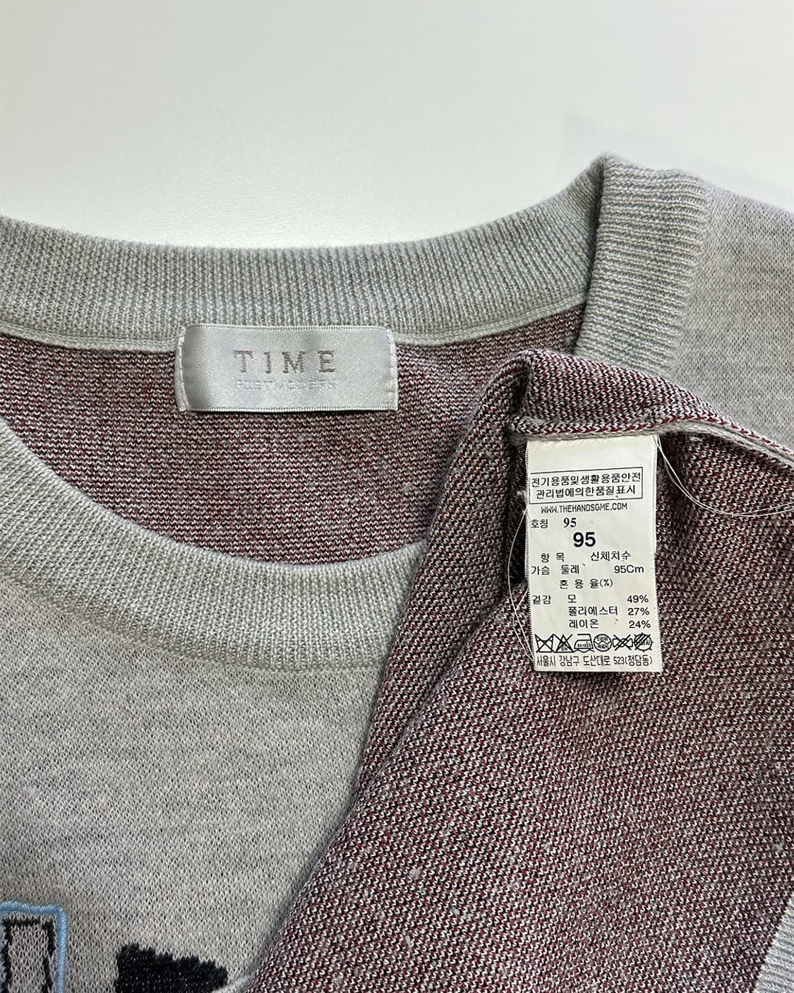 타임 그래픽 울 니트 상품이미지3