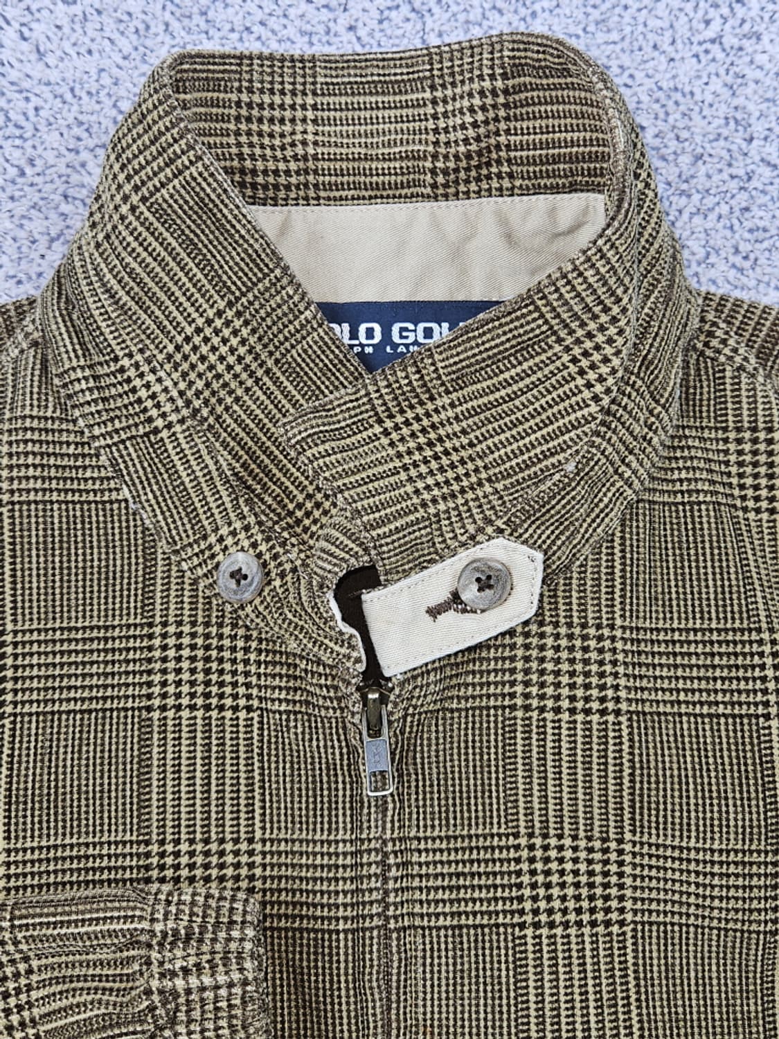 폴로 골프 체크 코듀로이 블루종 ( 2XL ) / 9762 상품이미지9