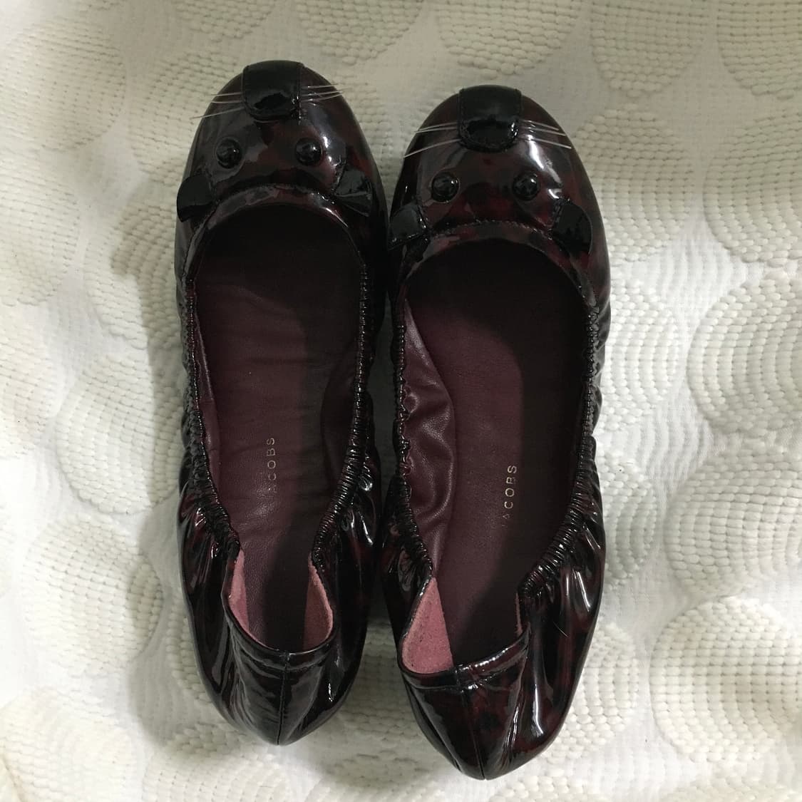 마크 제이콥스 레드 에나멜 레오파드 마우스 플랫슈즈 상품이미지6