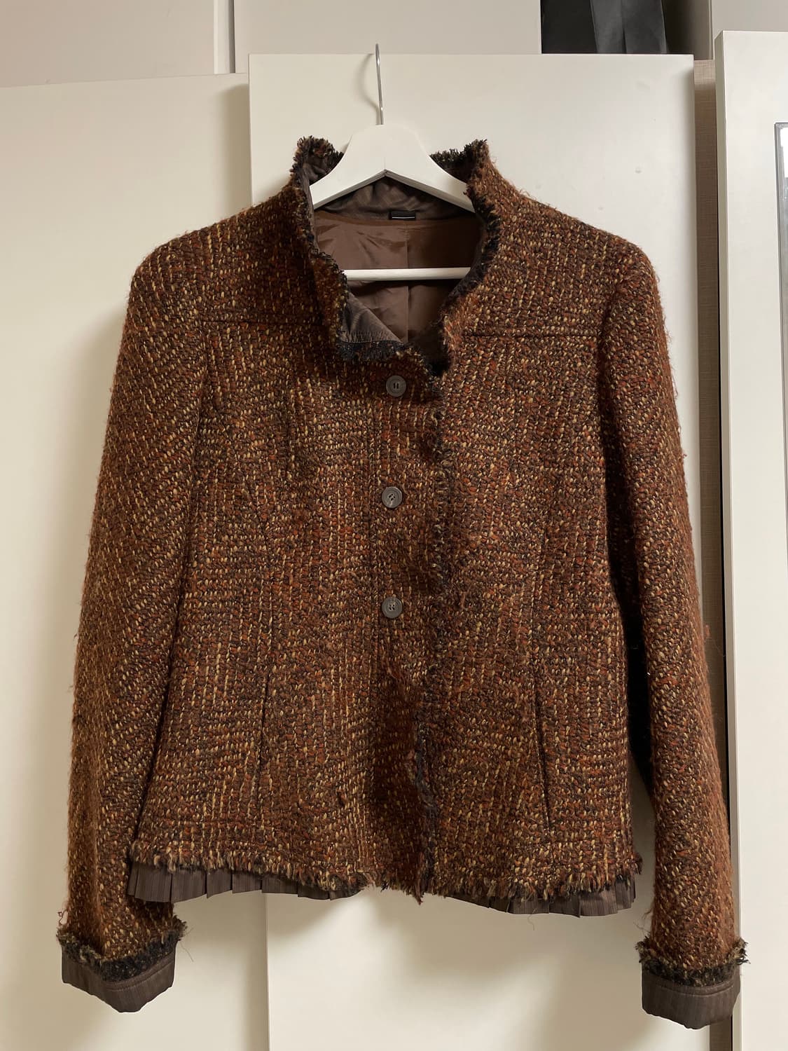 INTELLECTION 플리츠 디테일 빈티지 자켓 상품이미지1