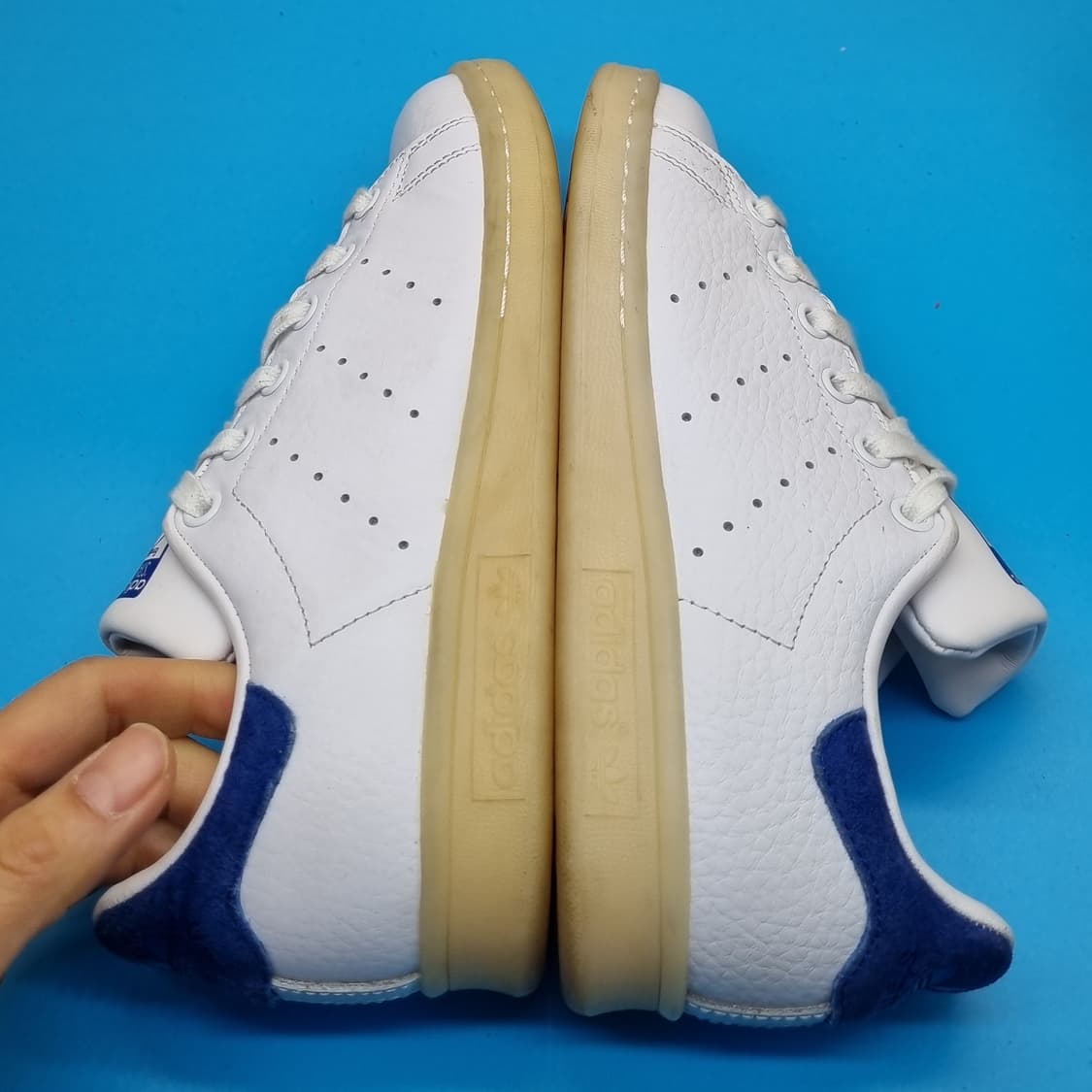 아디다스 스탠스미스 블루 스니커즈220. 상품이미지5