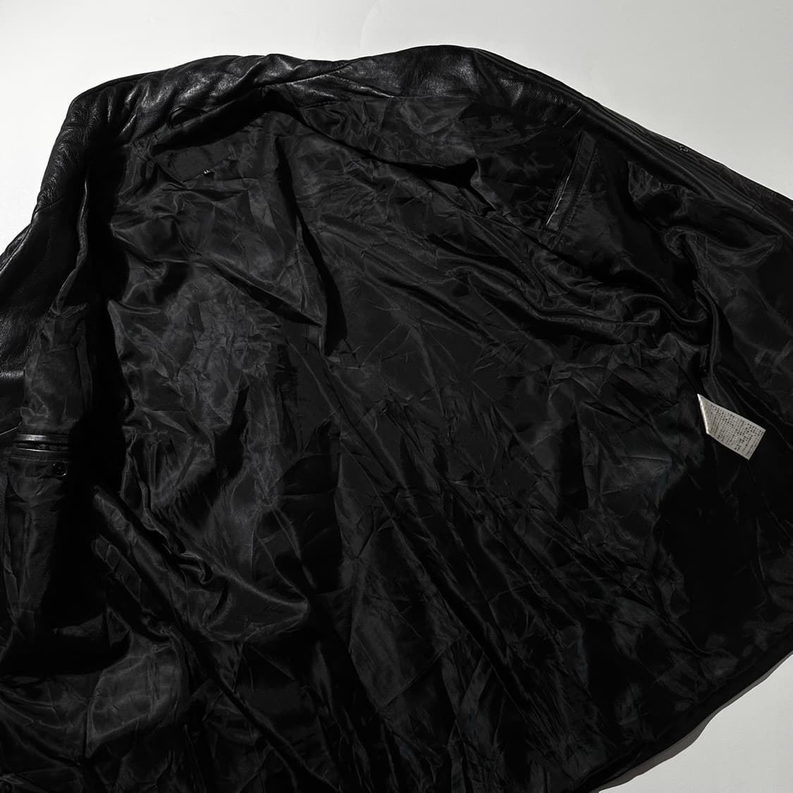 Piccolo Negozio 램스킨 싱글 레더 카코트 블랙 상품이미지7