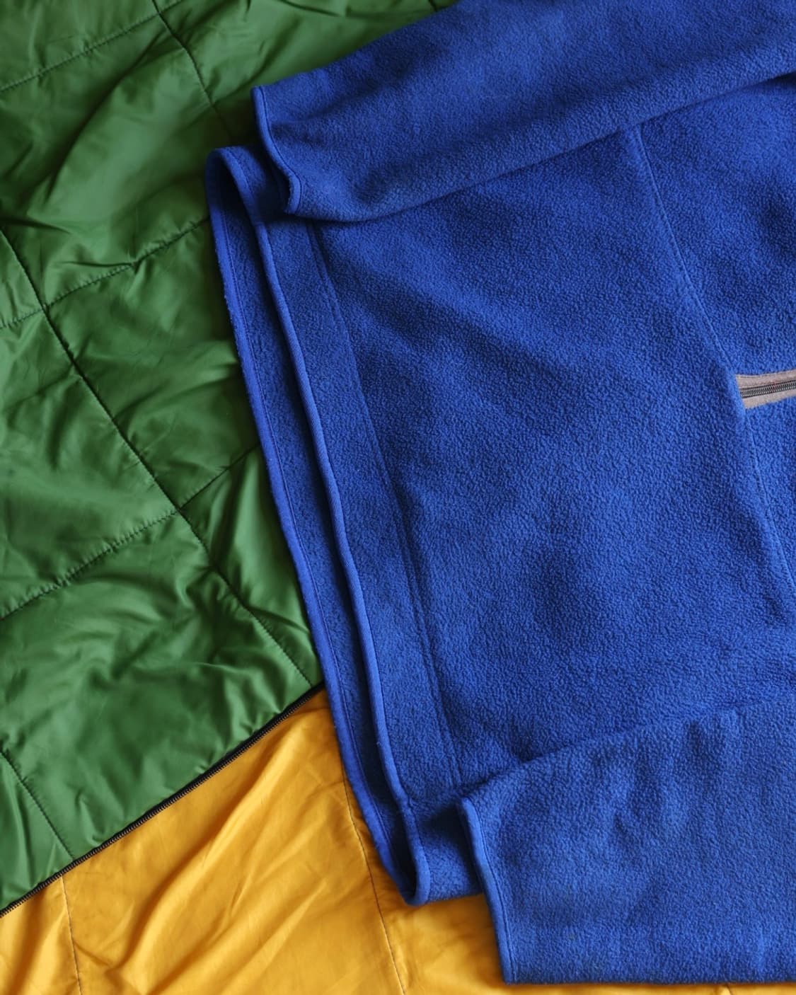 파타고니아 빈티지 00s 마수피얼 신칠라 하프집업 플리스 네이비 블루 L 상품이미지6