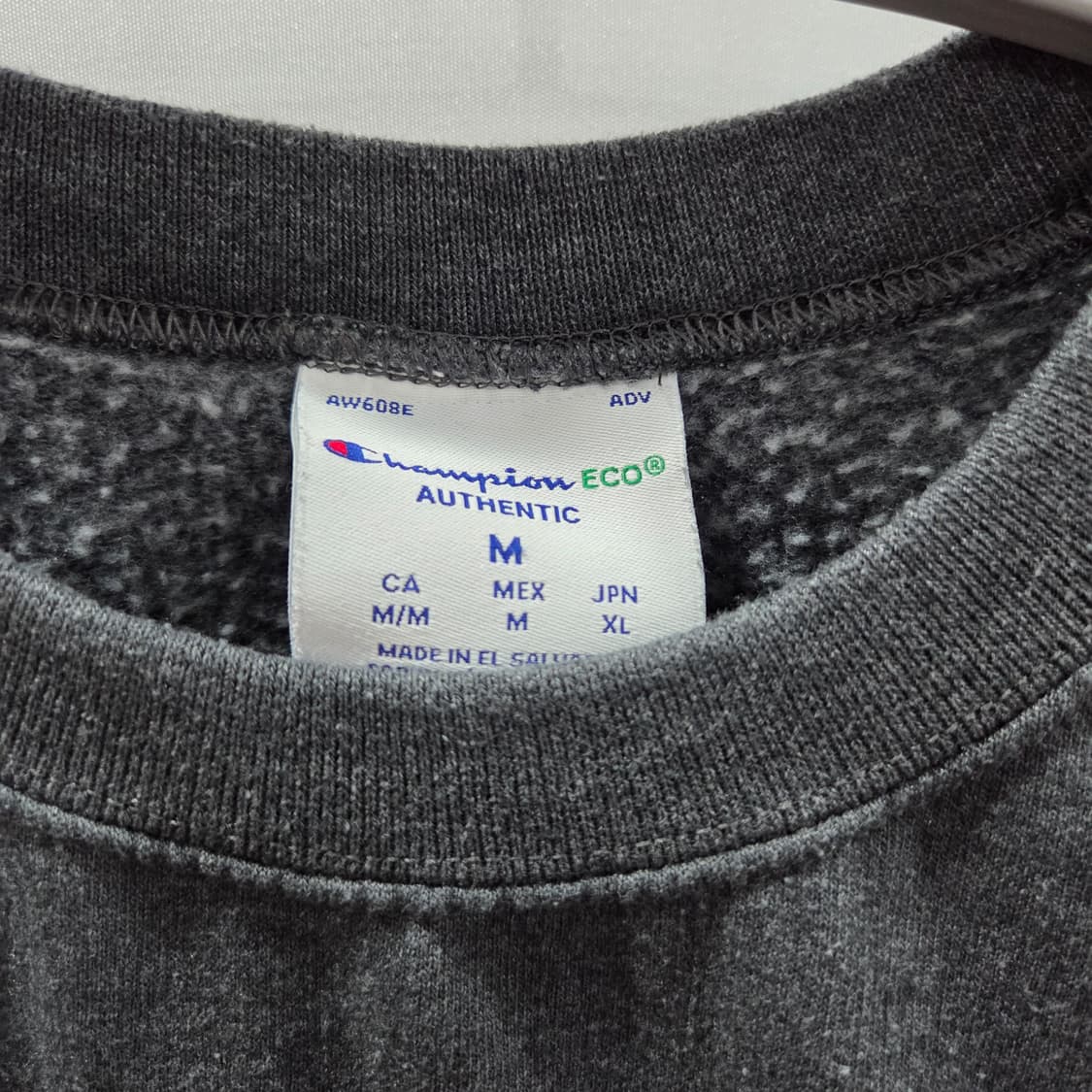 챔피온 에코 맨투맨 딥그레이 M  상품이미지2