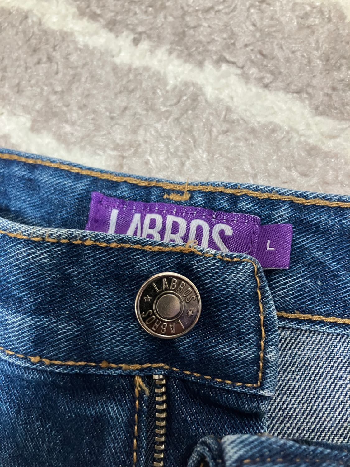 라브로스 스케이트보드 LABROS 배기 데님 진 L 상품이미지3