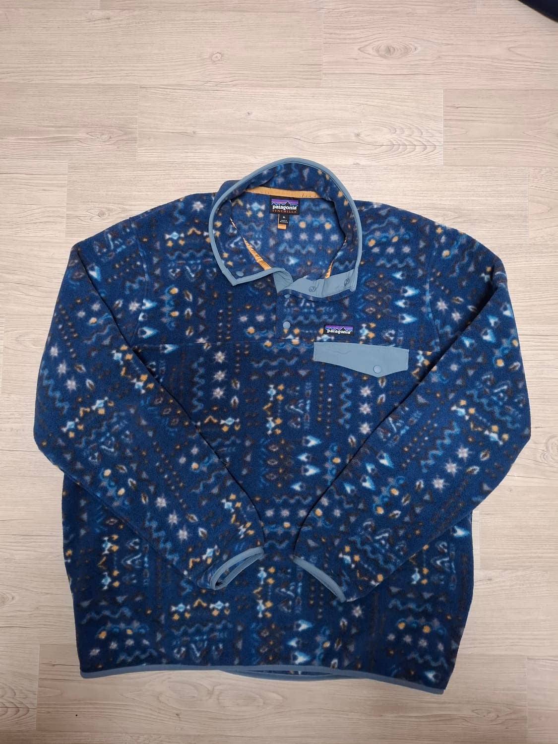 XL 파타고니아 신칠라 플리스 풀오버 패턴 블루 상품이미지1