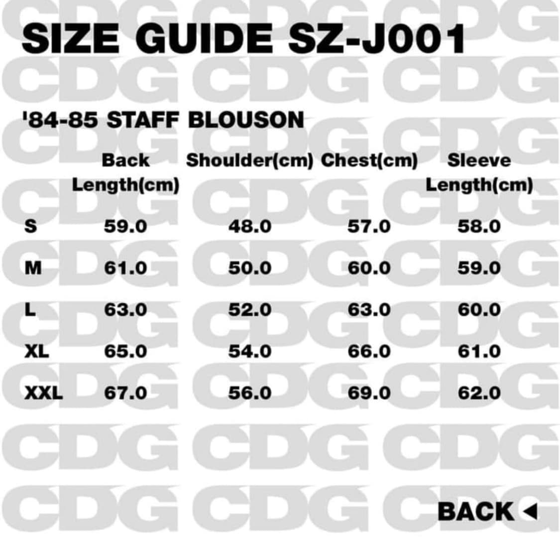 꼼데가르송 스태프 블루종 상품이미지9