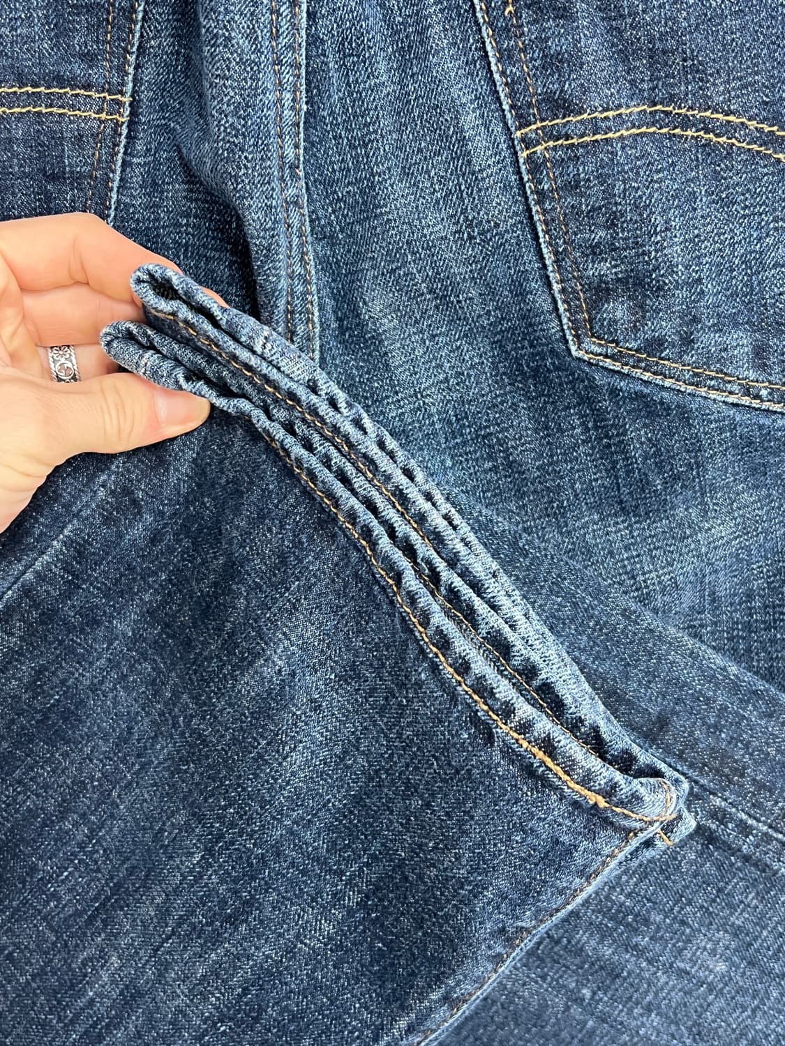 Levis 501 리바이스 세미 와이드핏 데님 팬츠 상품이미지4