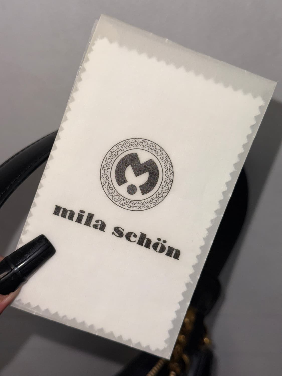 Mila Schön black oriental pattern 숄더백 상품이미지8