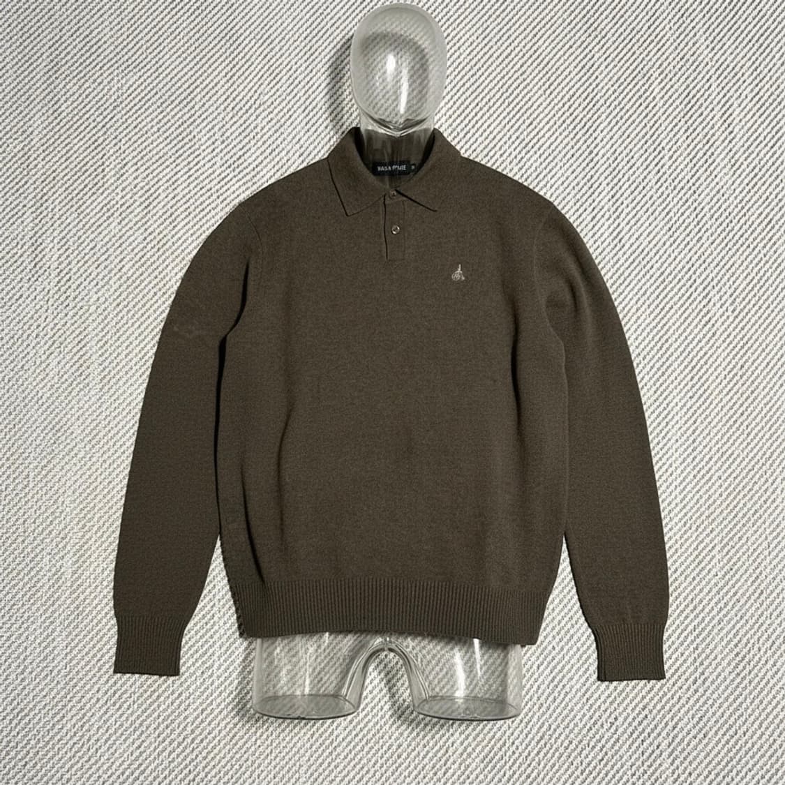 [M] Beanpole 빈폴 브라운 울 카라넥 니트 상품이미지2