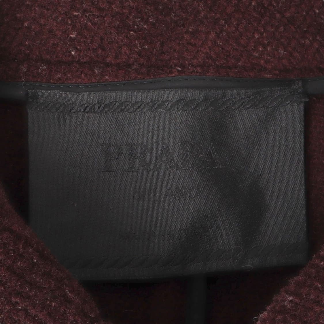 프라다 다크브라운 레더 스트랩 빅포켓 버진울 싱글 코트 상품이미지8