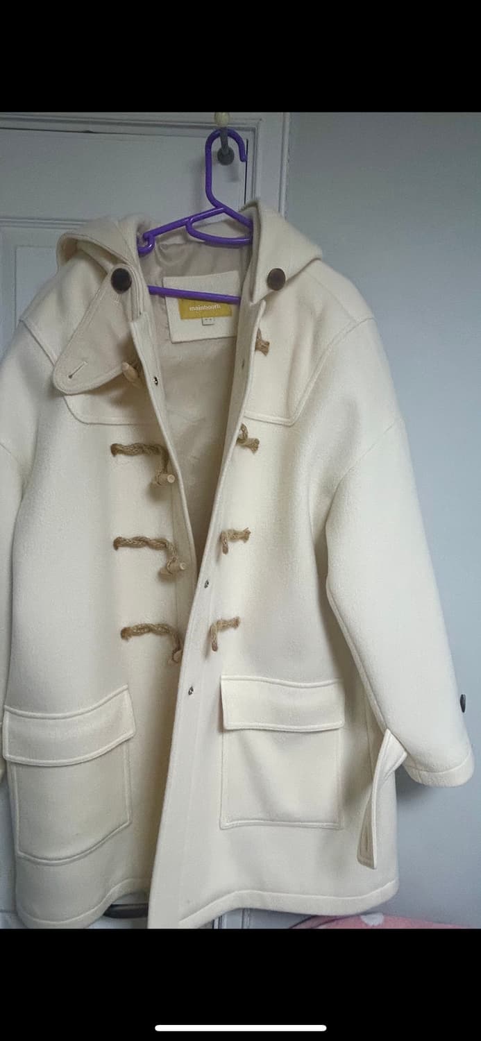 판매) 메인부스 오버사이즈 더플 코트 아이보리 size 2 상품이미지2