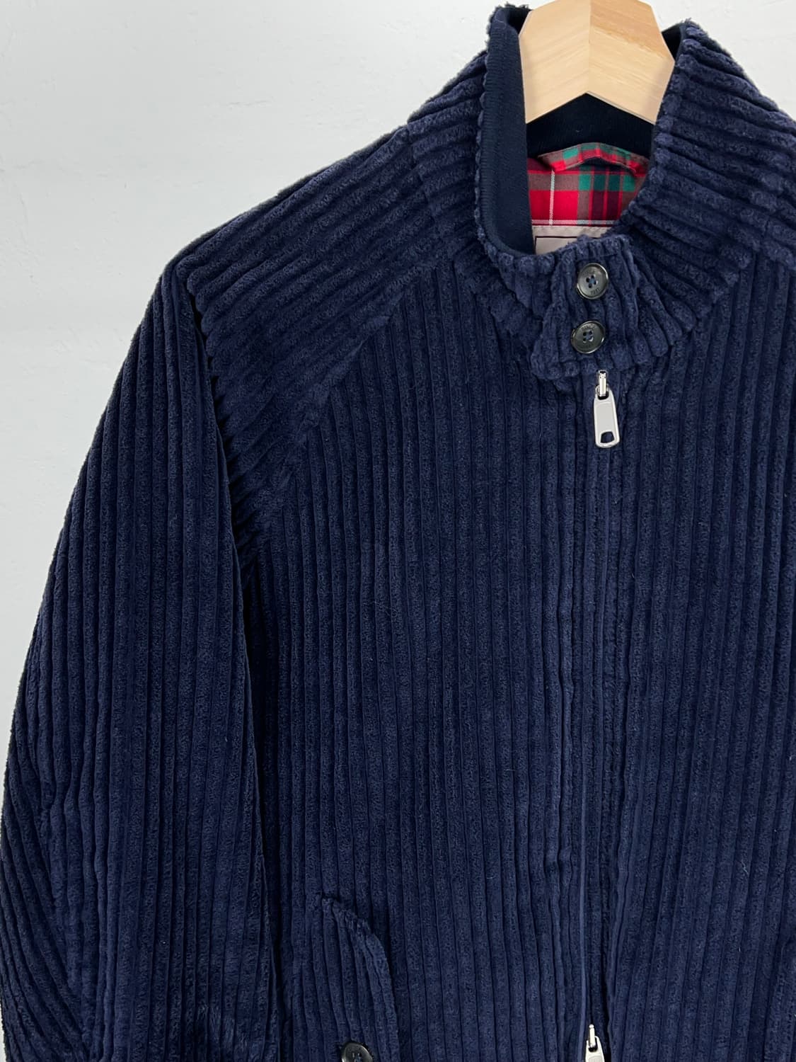 바라쿠타 G9 네이비 코듀로이 투 웨이 집업 자켓 상품이미지2