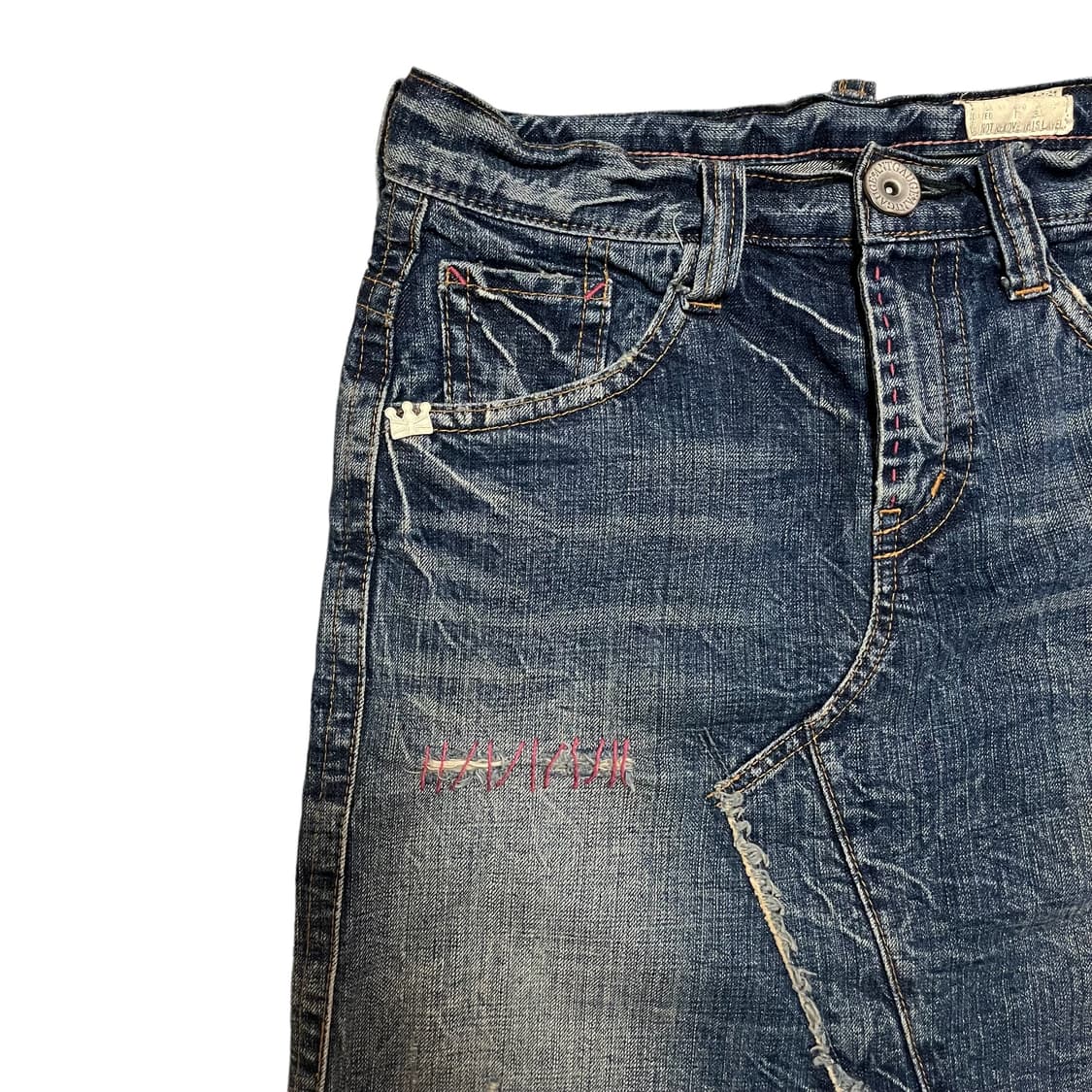 빈티지 스티치 데님치마 상품이미지3