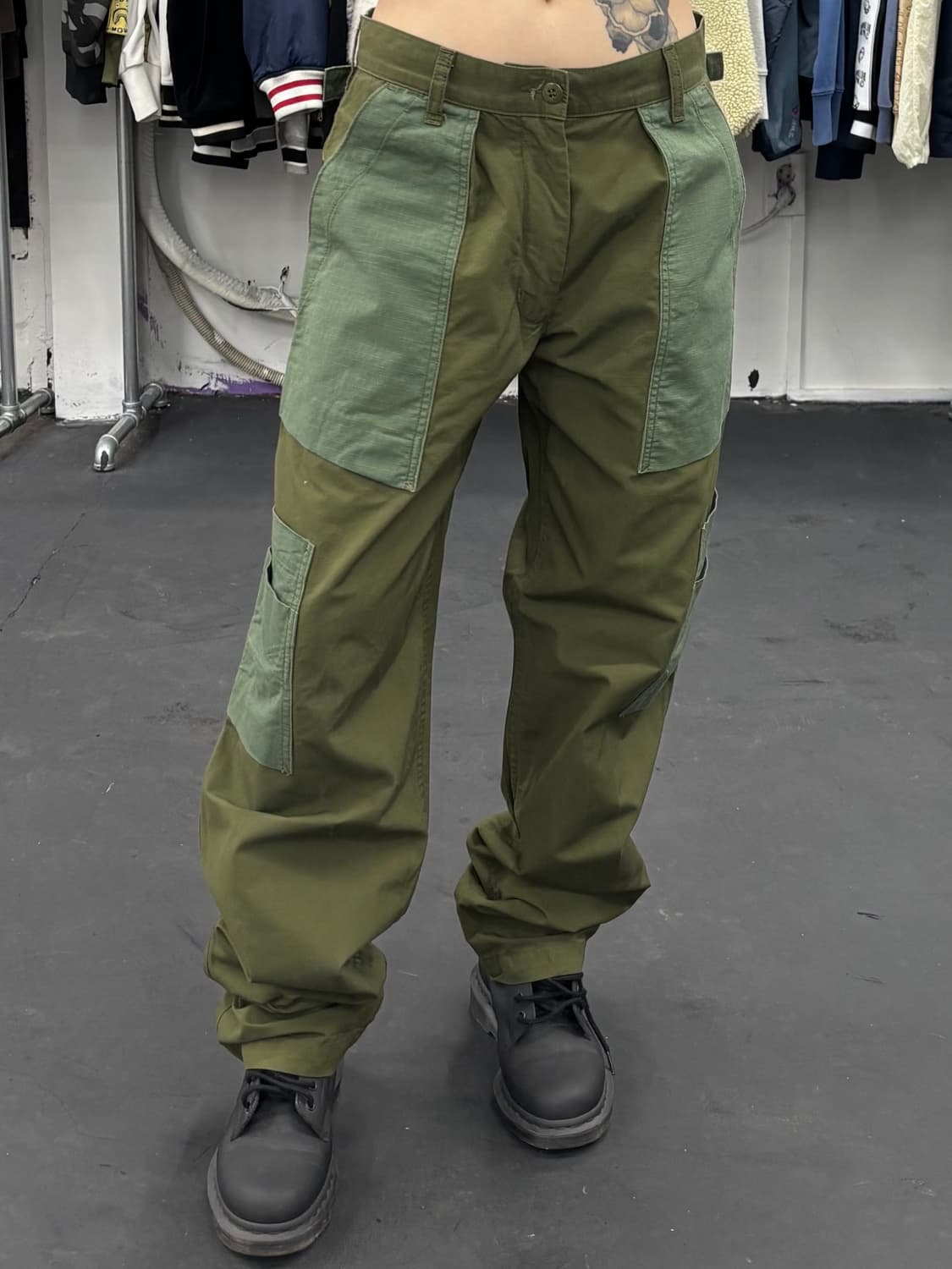 모니탈리 카키 카고팬츠 상품이미지2