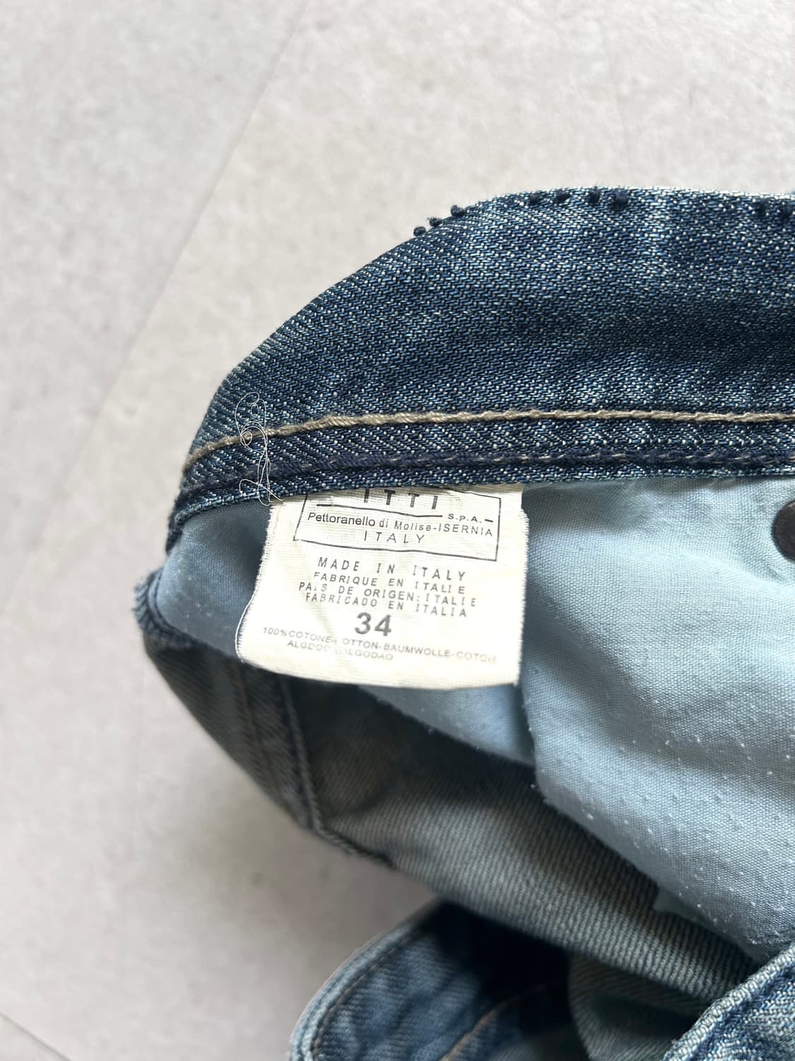 베르사체 2000s 블루 워싱 웨이브진 상품이미지8