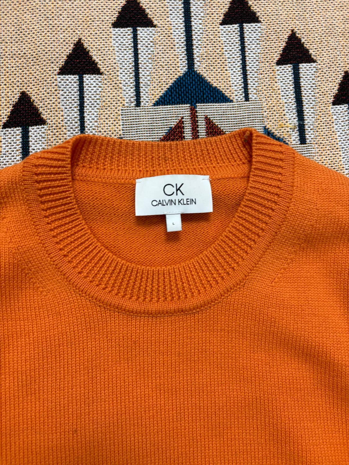 캘빈클라인 오렌지 스웨터 L 상품이미지2