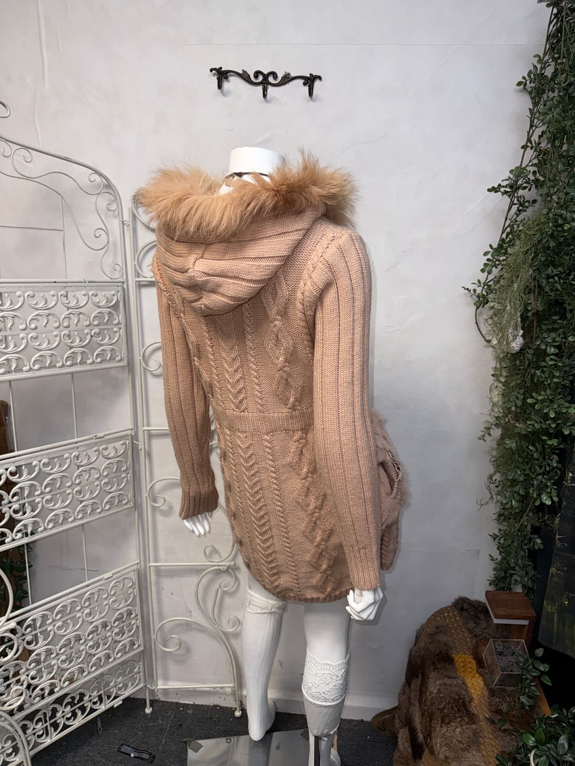 Baby pink fur pocket hood zipup ops jk 상품이미지6