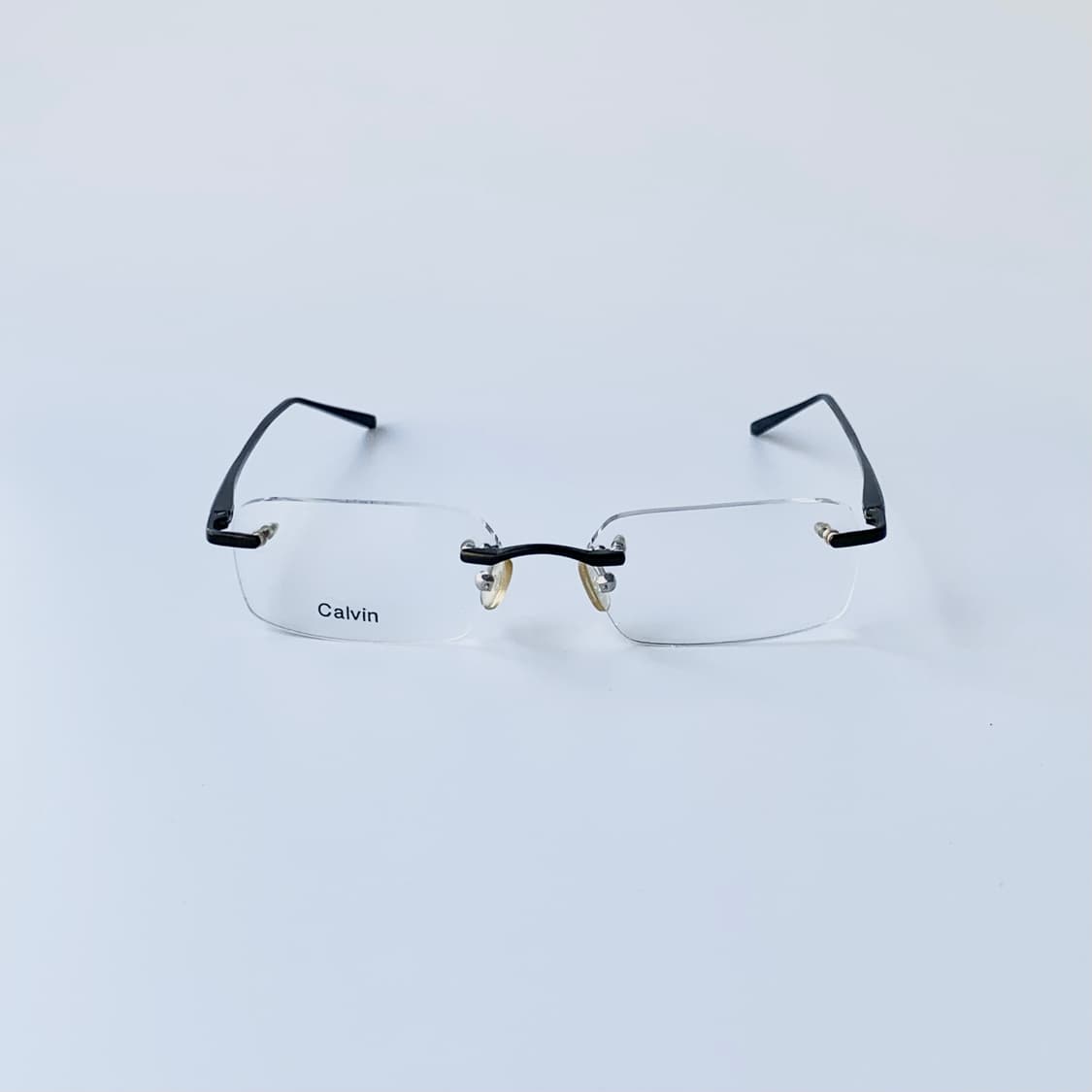 801 데드스탁 픽키 블랙 무테 사각 스퀘어 경량 빈티지안경 상품이미지1