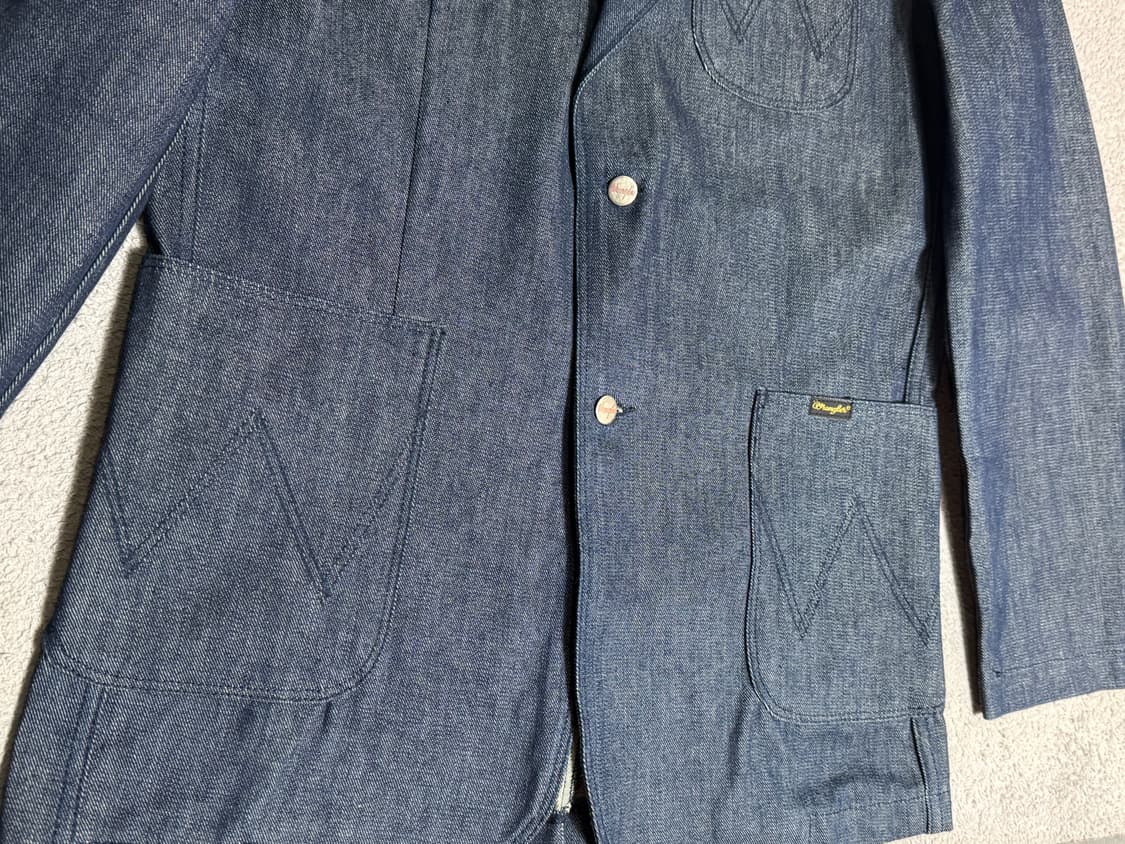 미사용 Wrangler 랭글러 블루벨 70s 로데오 데님 블레이져자켓 상품이미지7