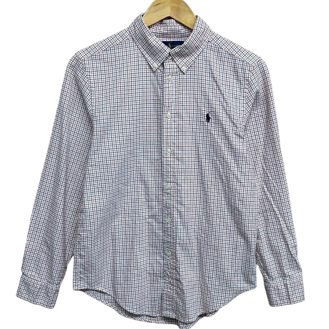 폴로 신형 오렌지 체크 셔츠 M 데드 스탁 상품이미지3