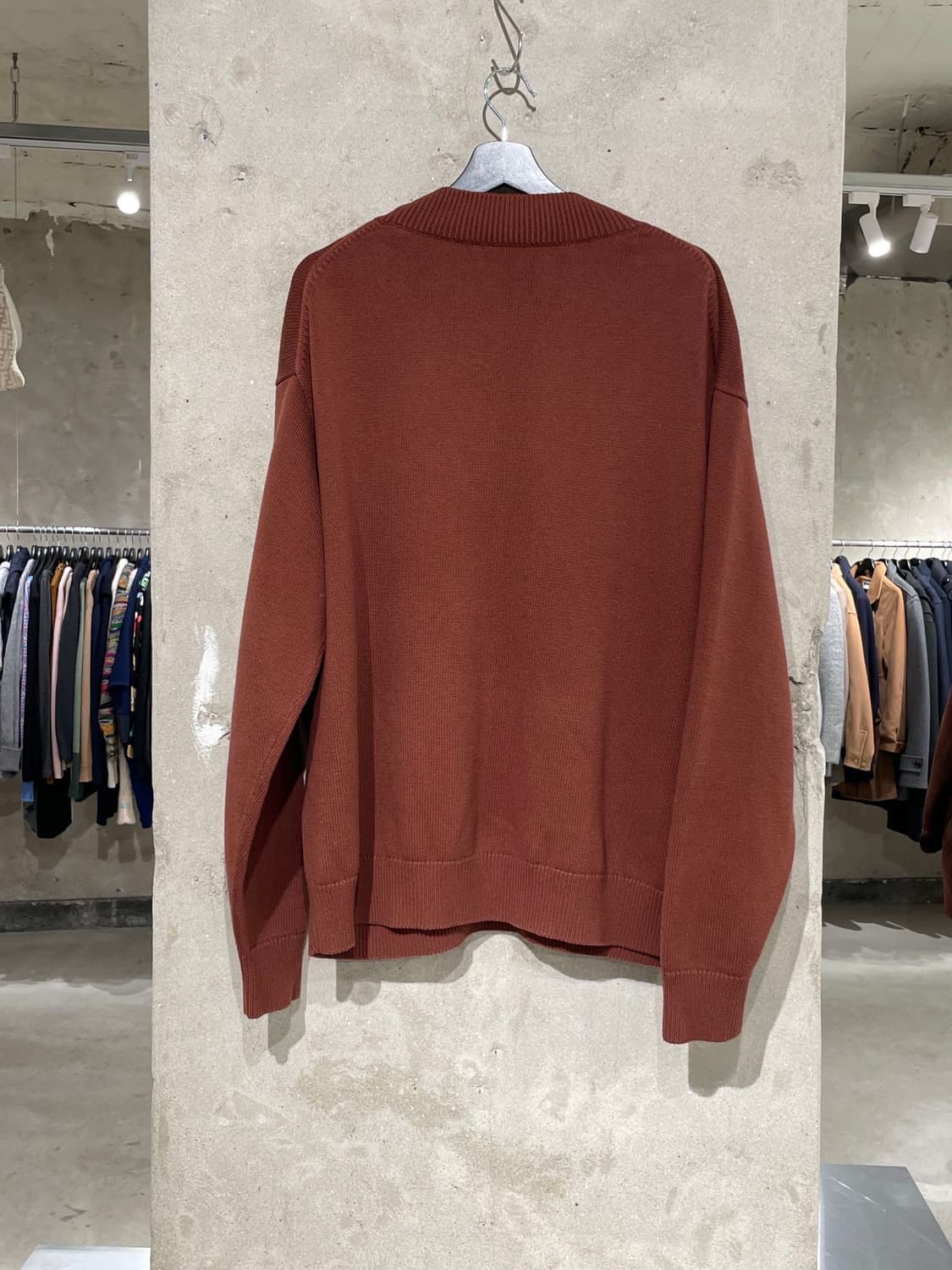 스튜디오 니콜슨 브라운 V넥 울 혼방 니트 상품이미지6