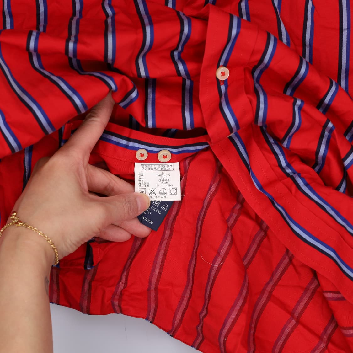 S/P 타미힐피거 스트라이프 셔츠 0330H1 상품이미지4