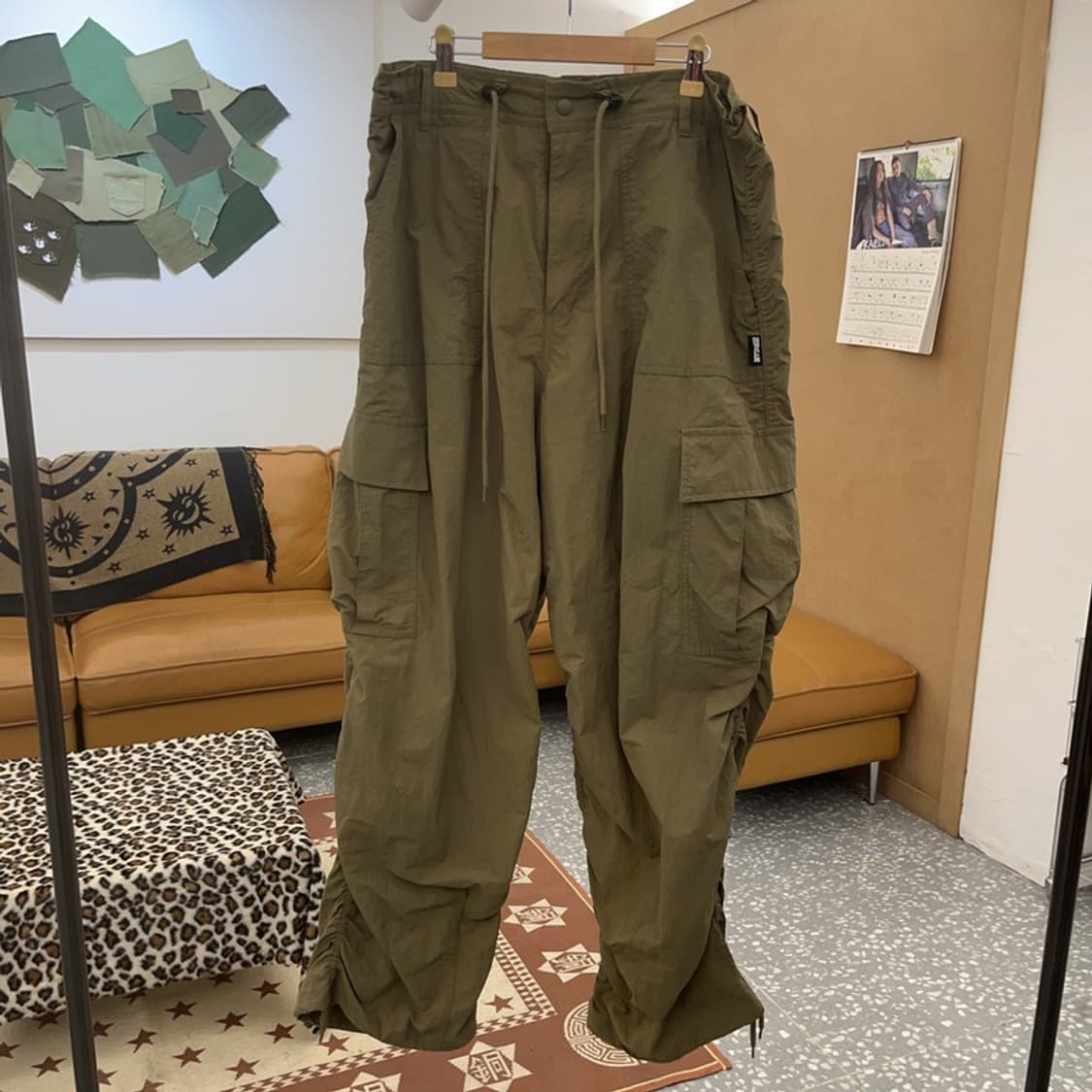 엑스톤즈 스트릿 힙합 아메카지 말차카키 카고팬츠 M C09682 상품이미지3