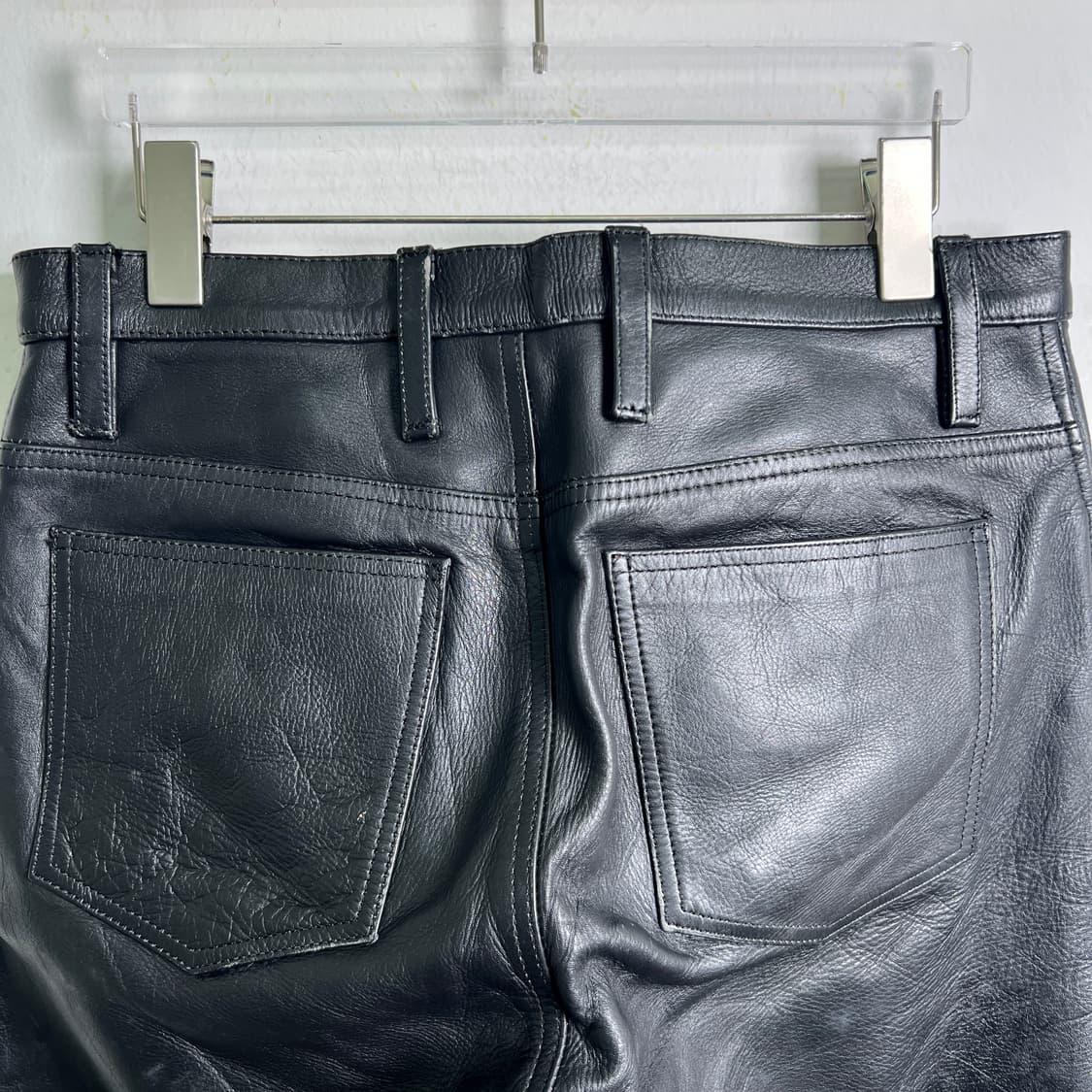 VTG 빈티지 블랙 소가죽 팬츠 33 상품이미지6