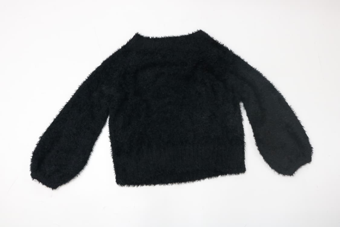 earth music&ecology 어스뮤직 앤 에콜로지 블랙 벌룬 니트 상품이미지6